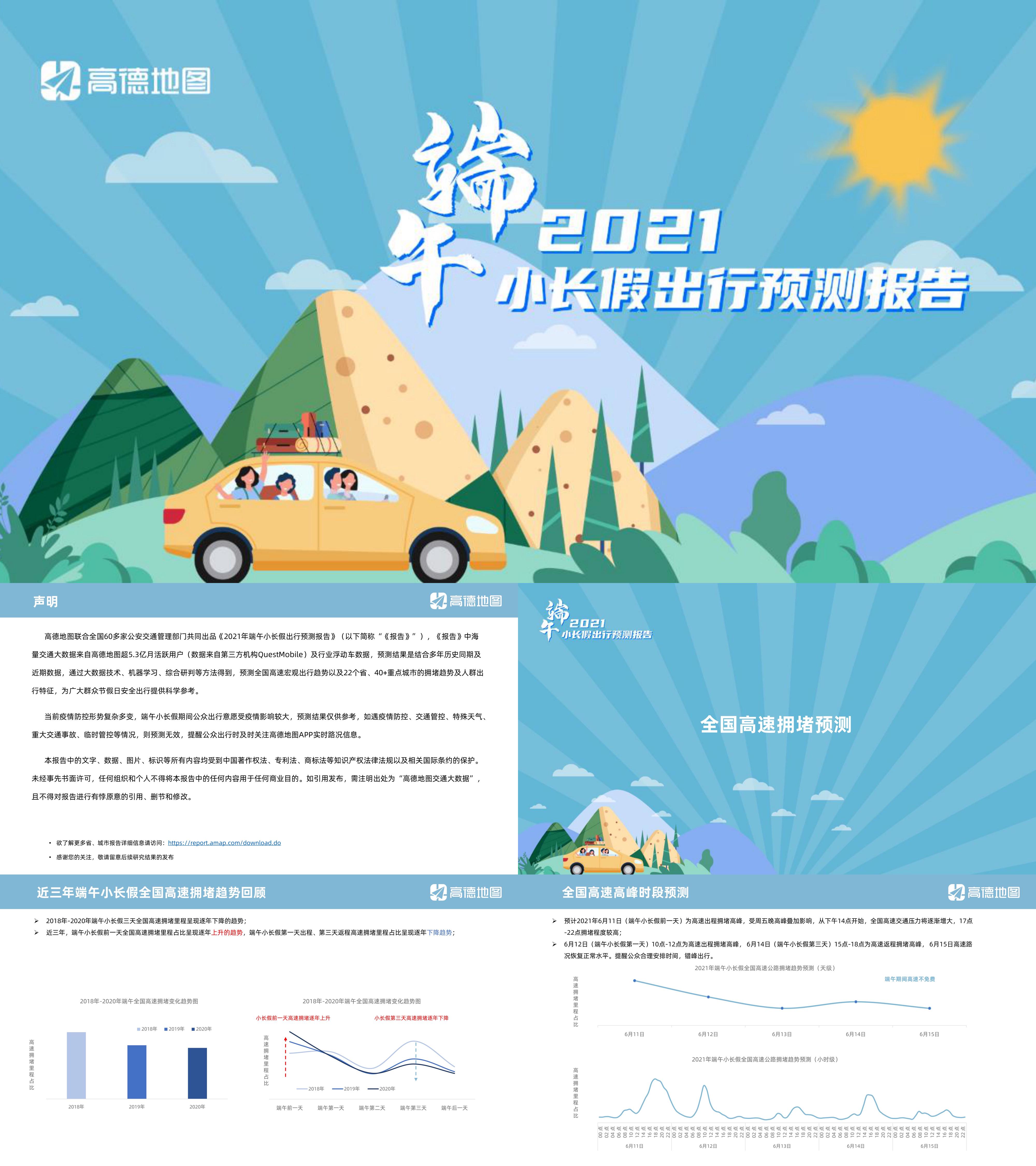 2021年端午小长假出行预测报告高德地图