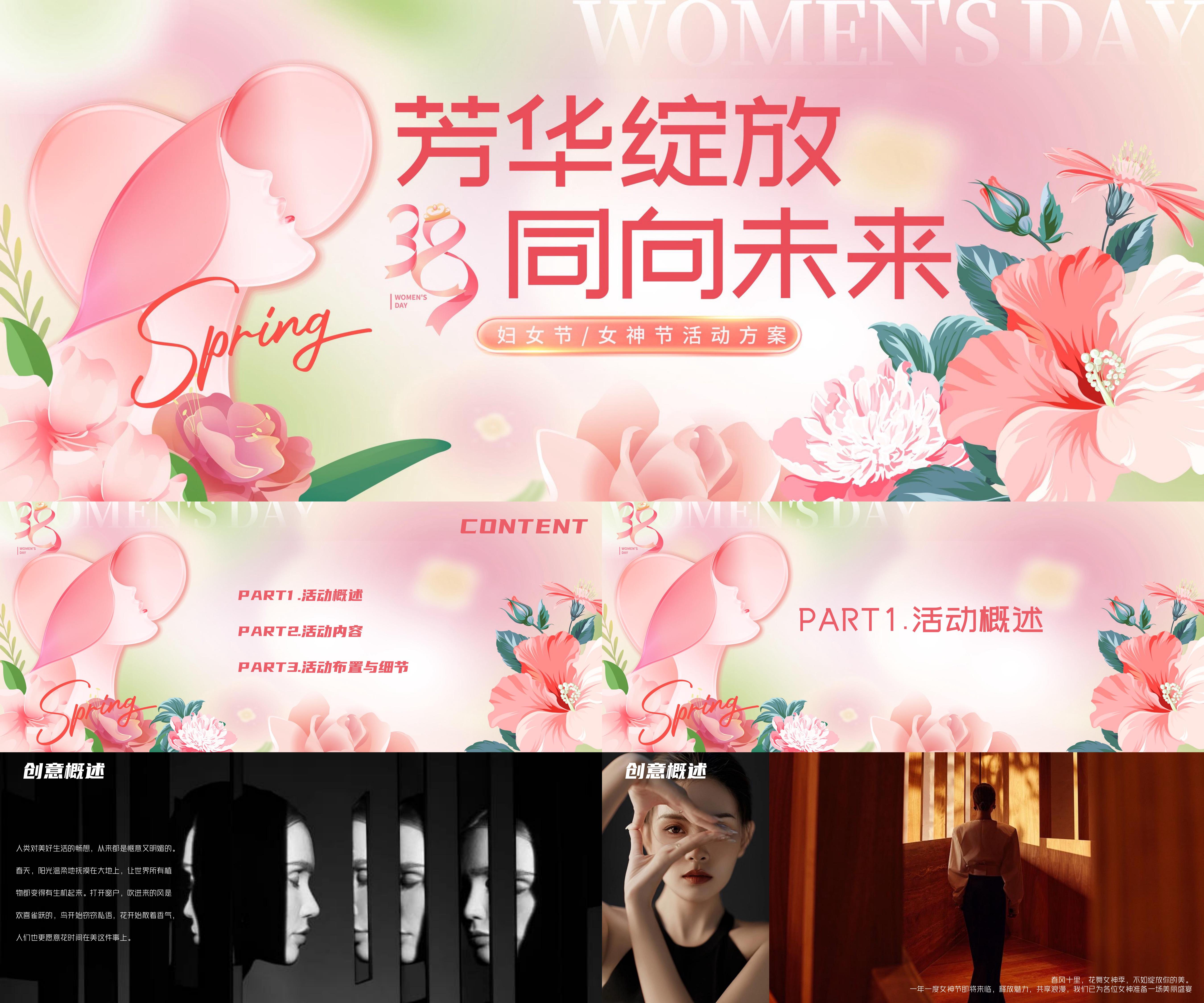 商场购物中心妇女节女神节母亲节女性专场活动方案