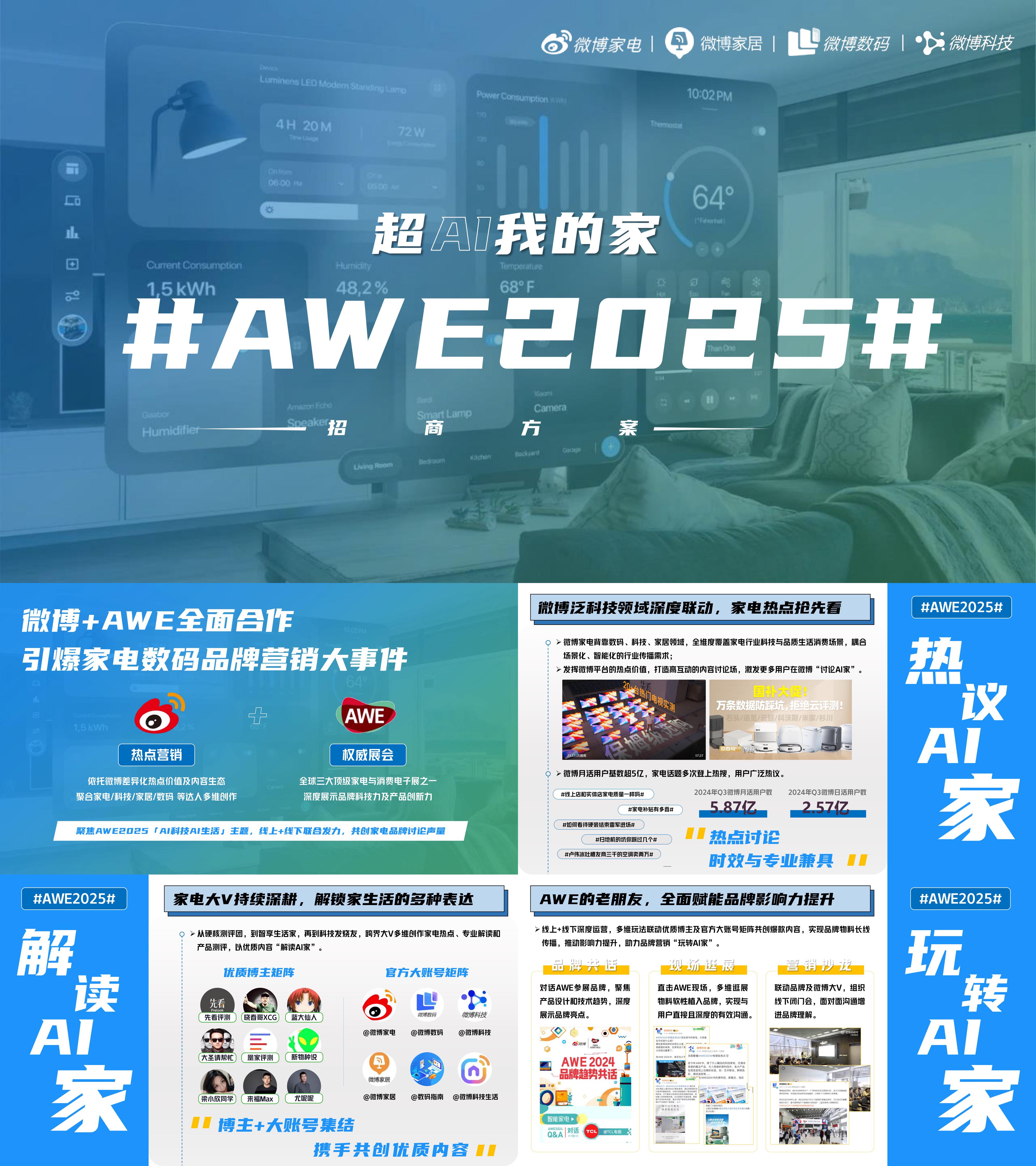 微博AWE展会品牌联合招商方案