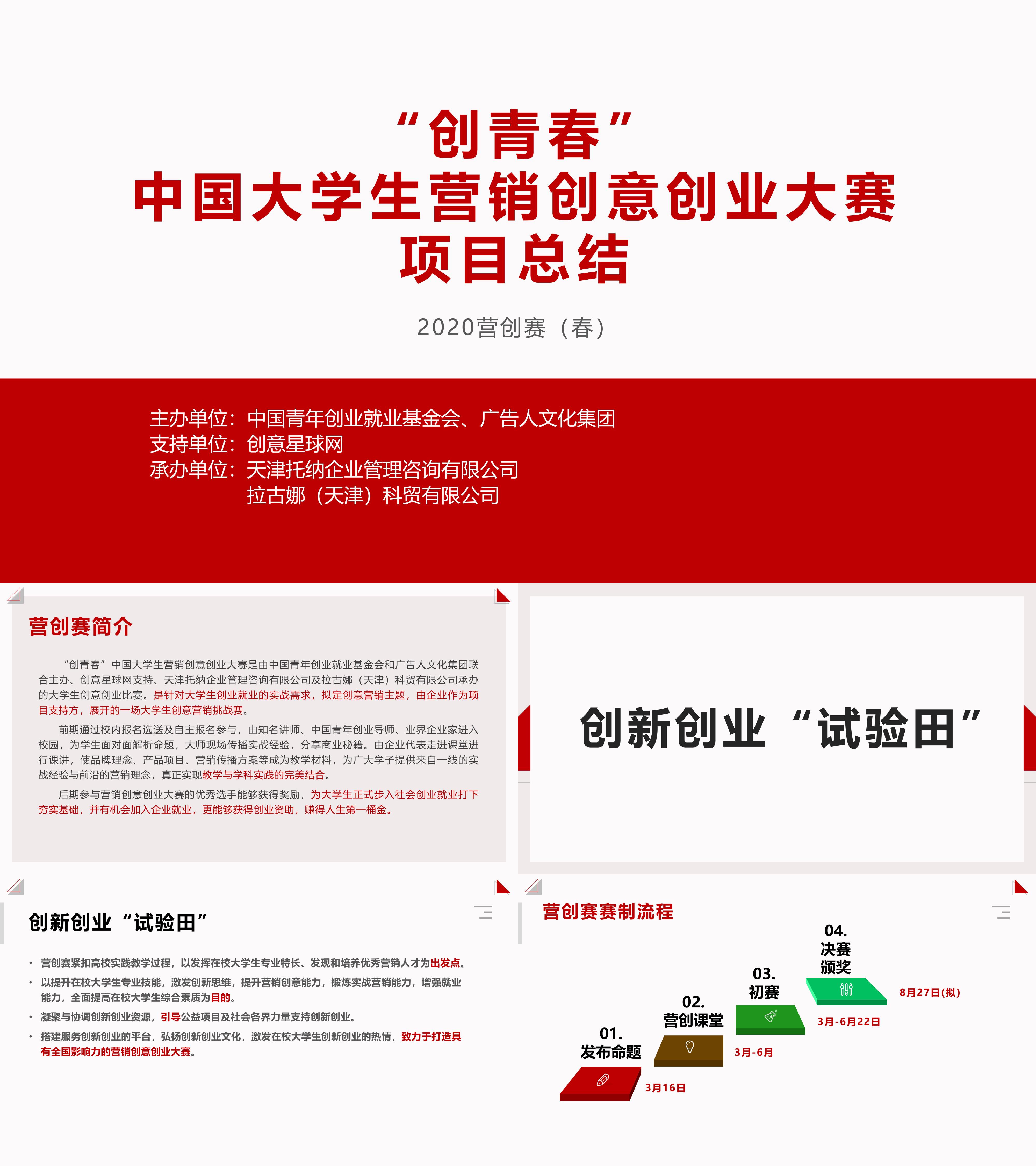 创青春中国大学生营销创意创业大赛结案报告