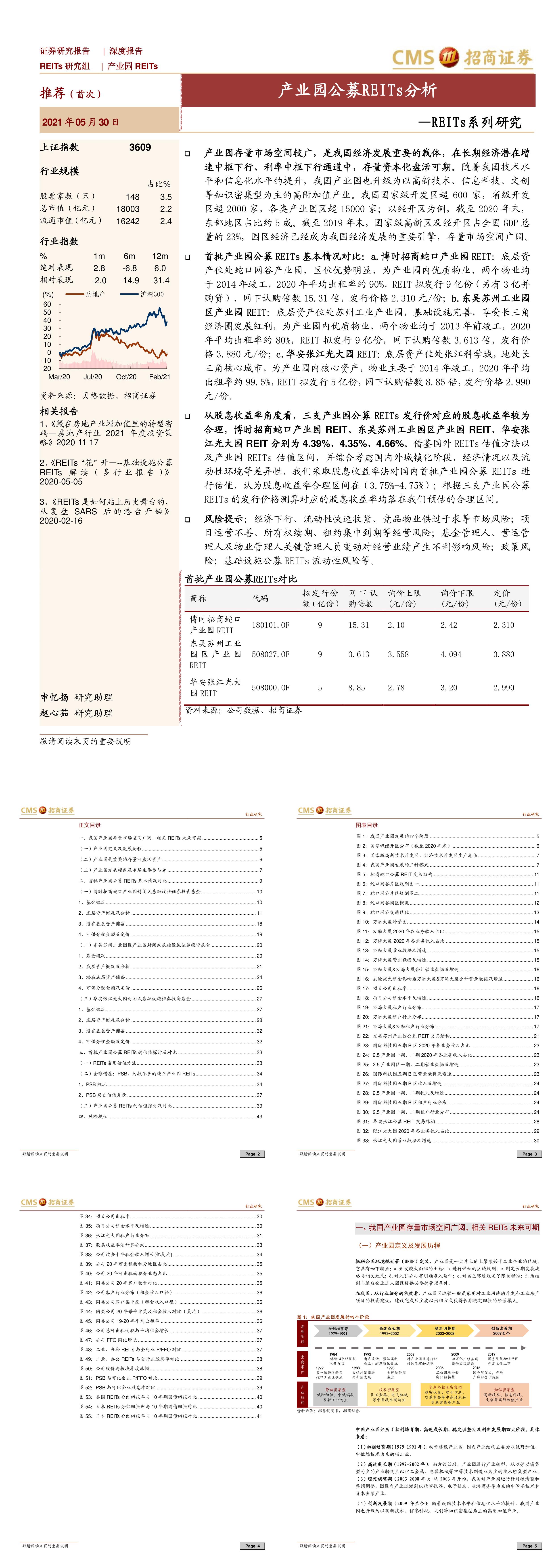 公用事业行业REITs系列研究产业园公募REITs分析报告