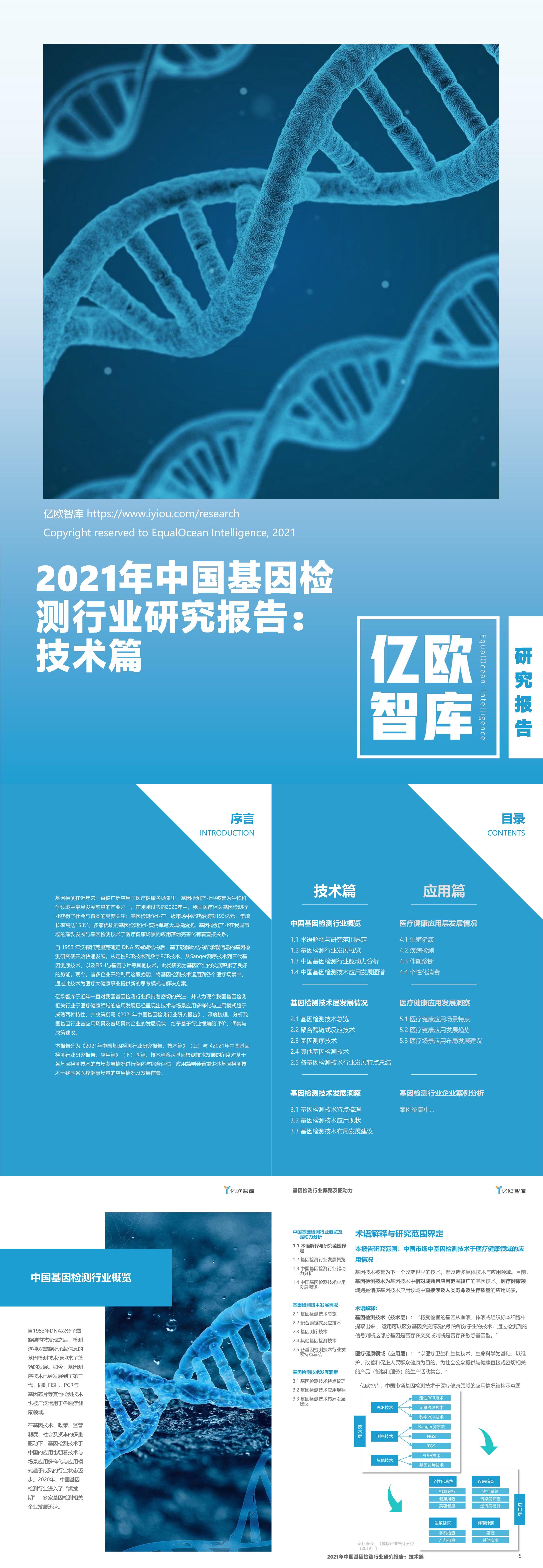 2021年中国基因检测行业研究报告技术篇