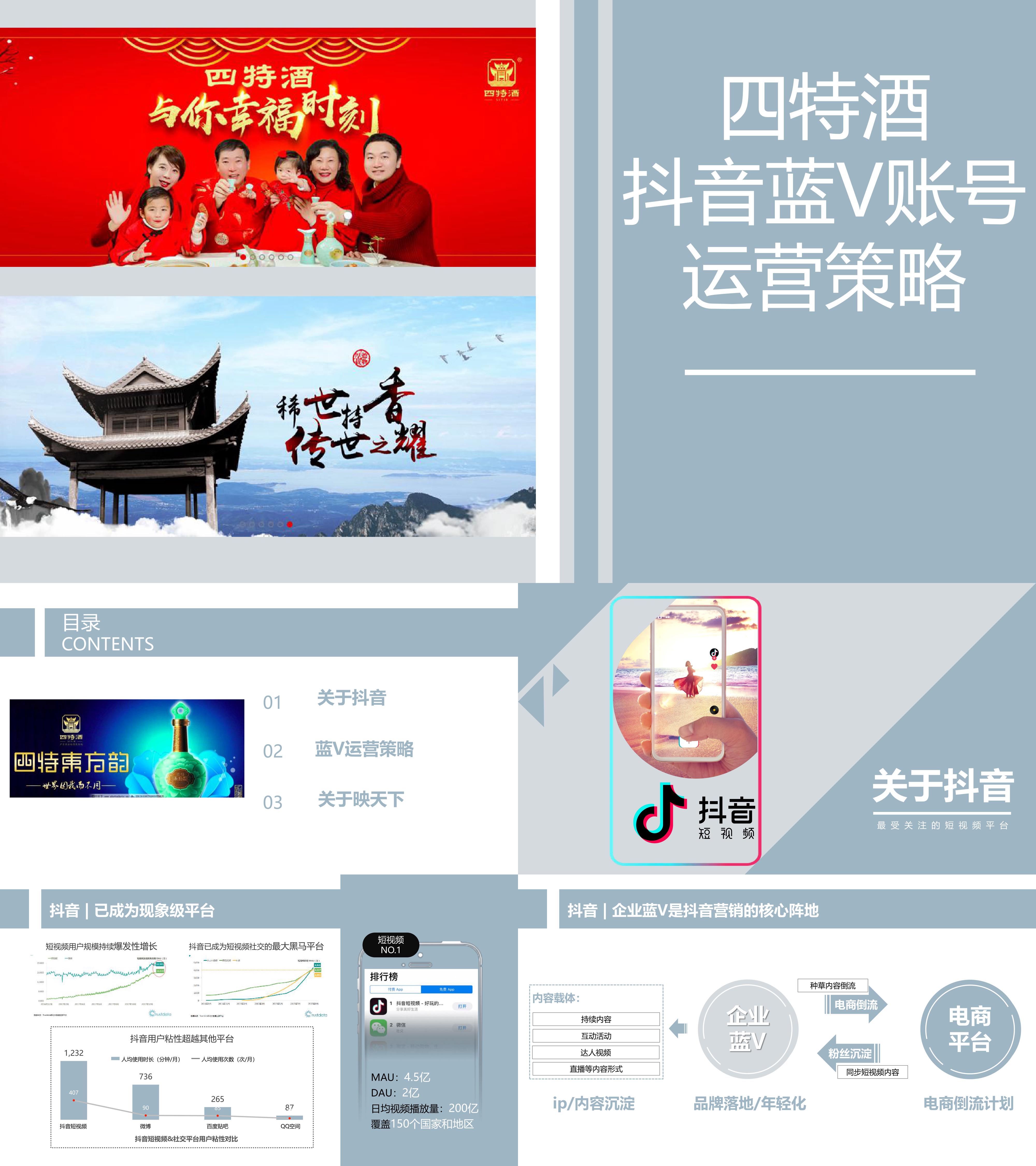 四特酒抖音蓝V运营策略方案
