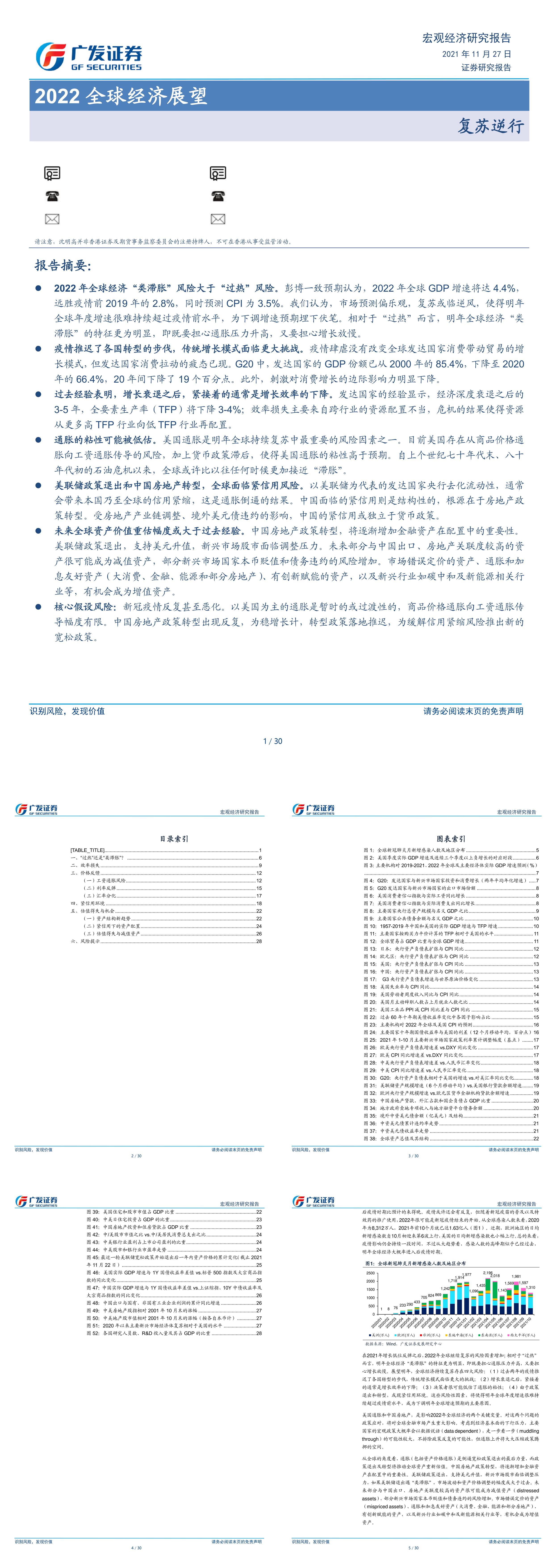 全球经济展望复苏逆行