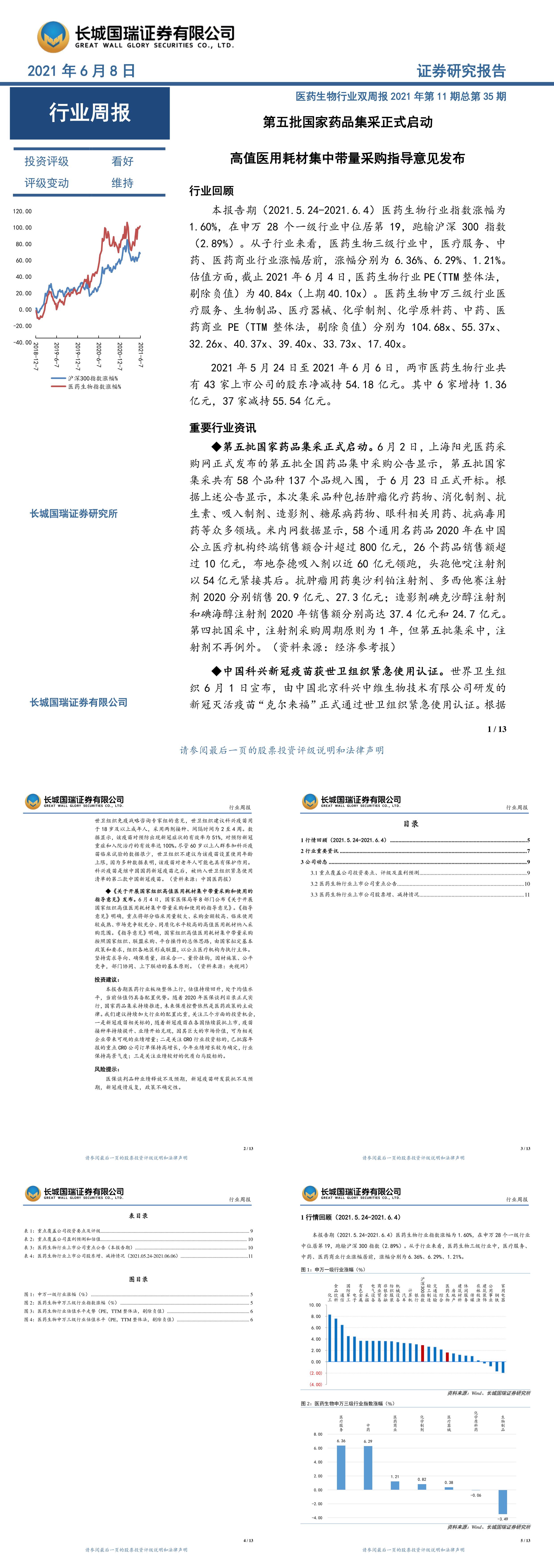 医药生物周报第五批国家药品集采采购指导意见发布报告