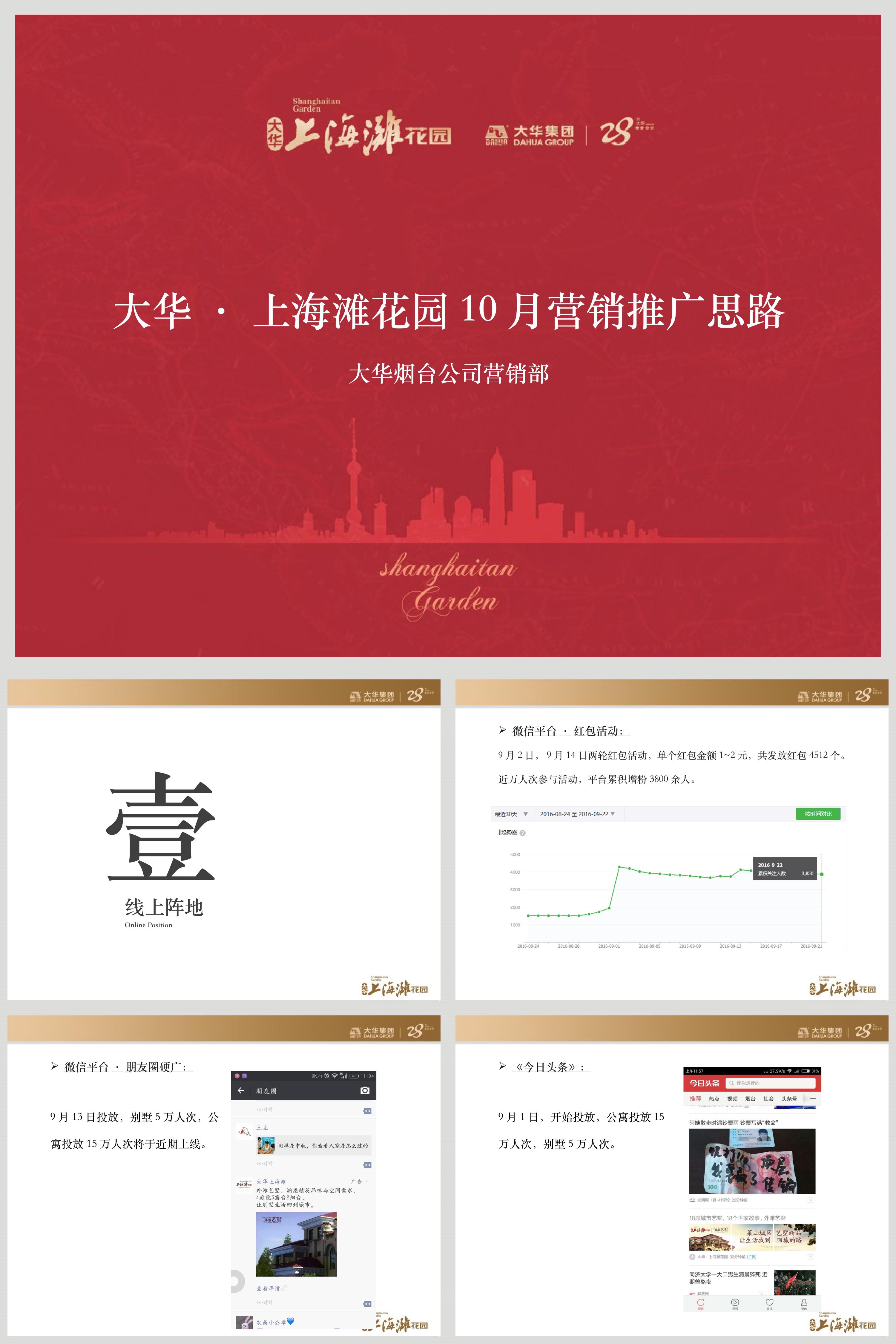上海滩花园10月营销推广思路