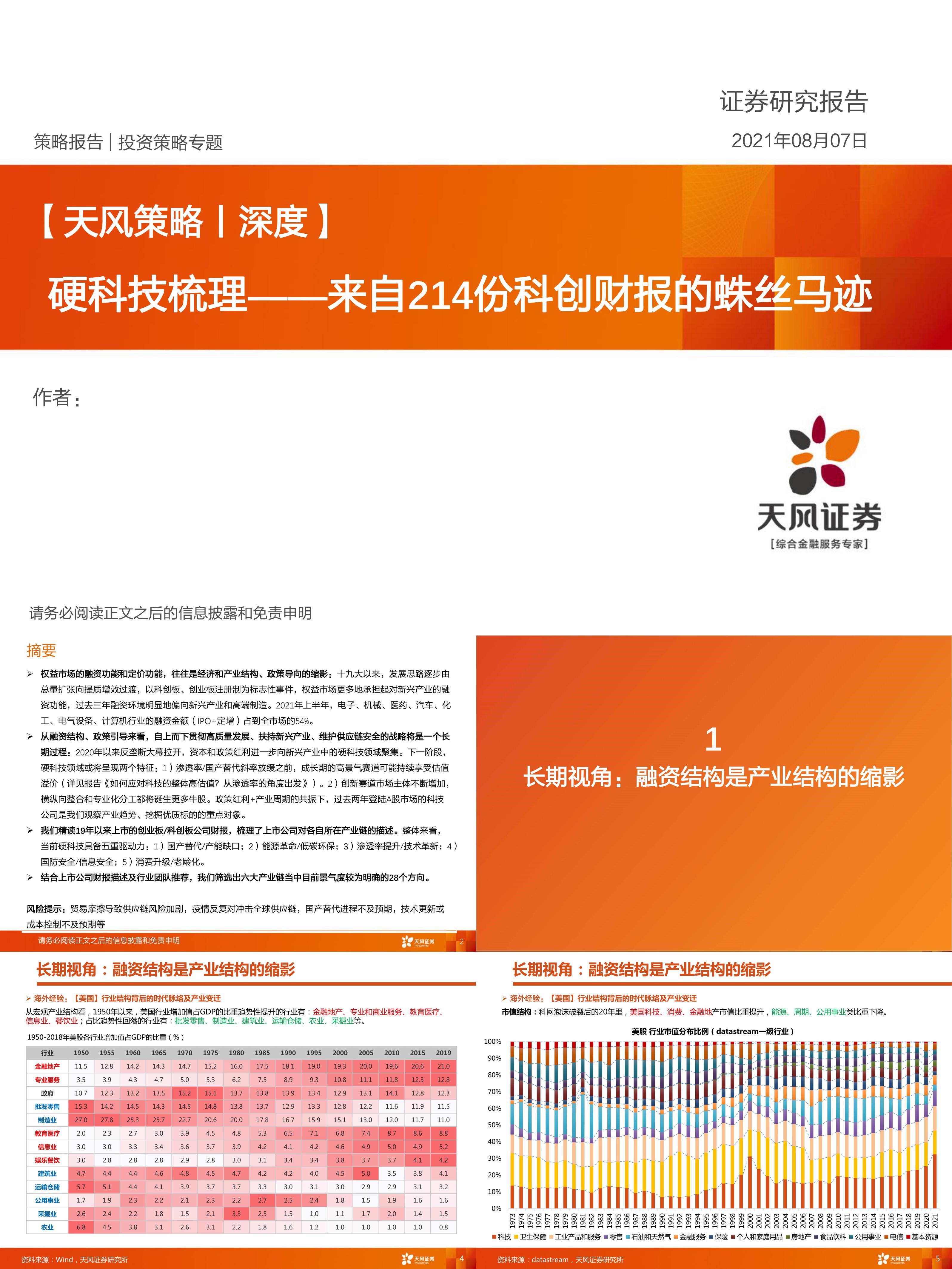 来自214份科创财报的蛛丝马迹硬科技梳理