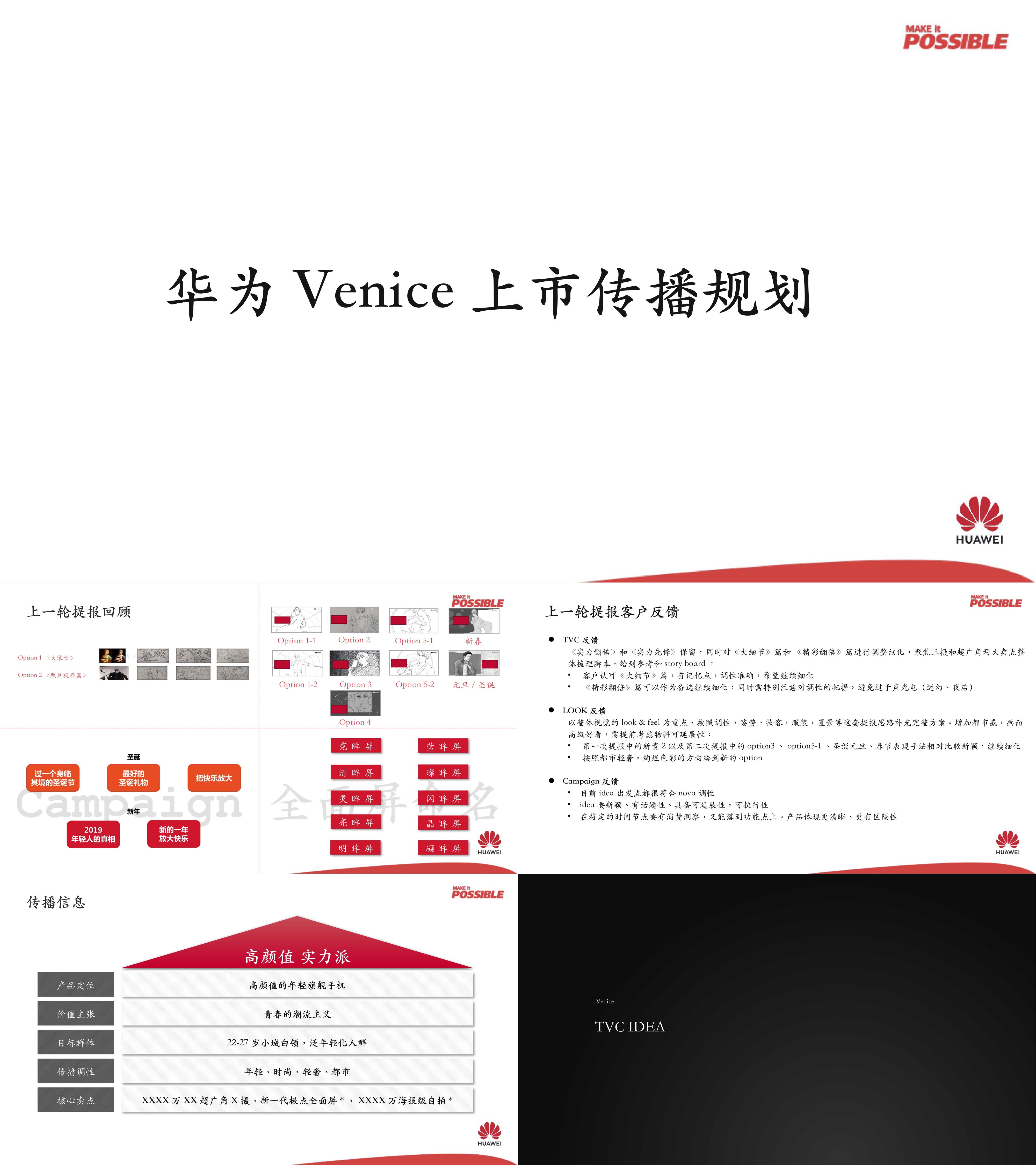 华为Venice上市传播规划 