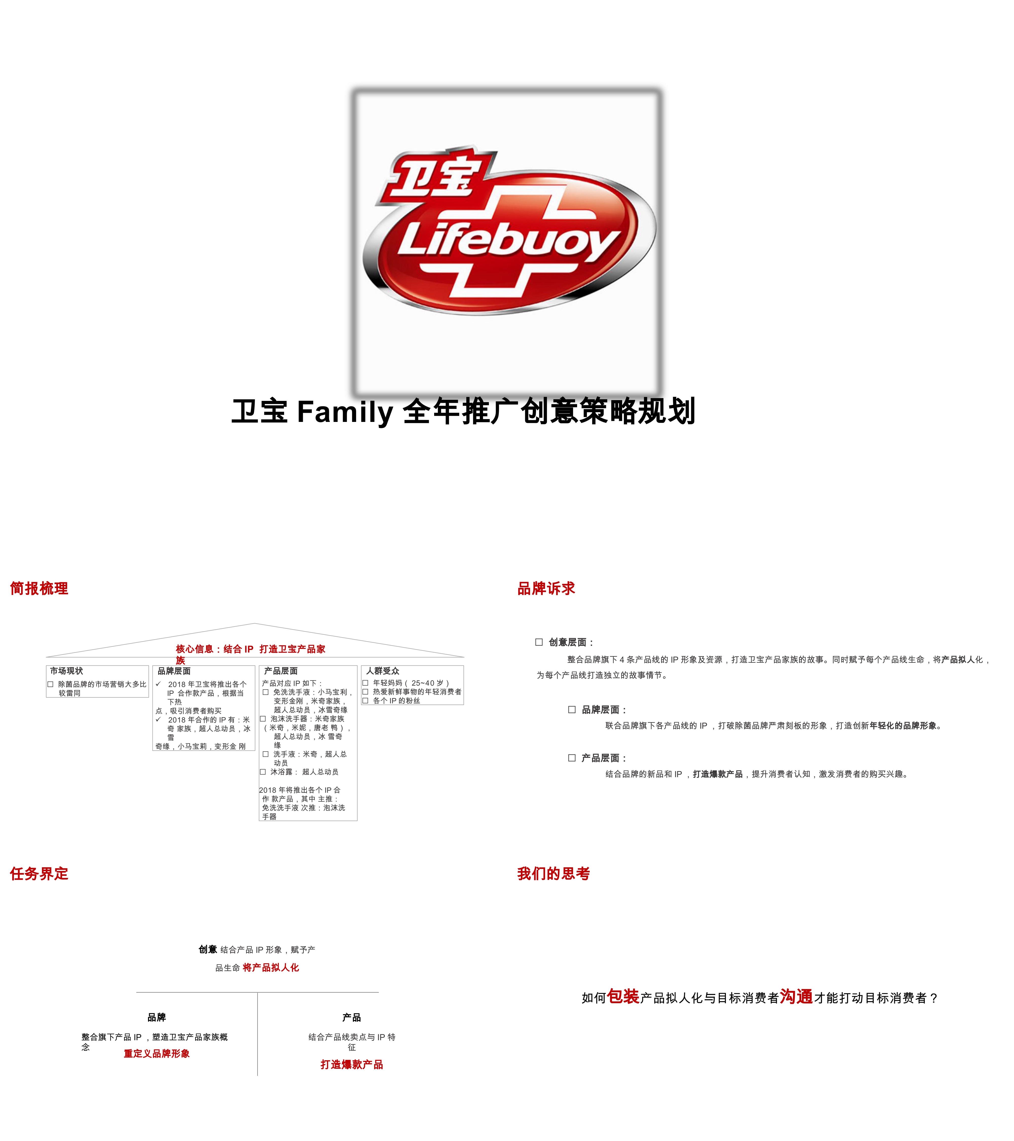 卫宝Family全年推广创意策略规划