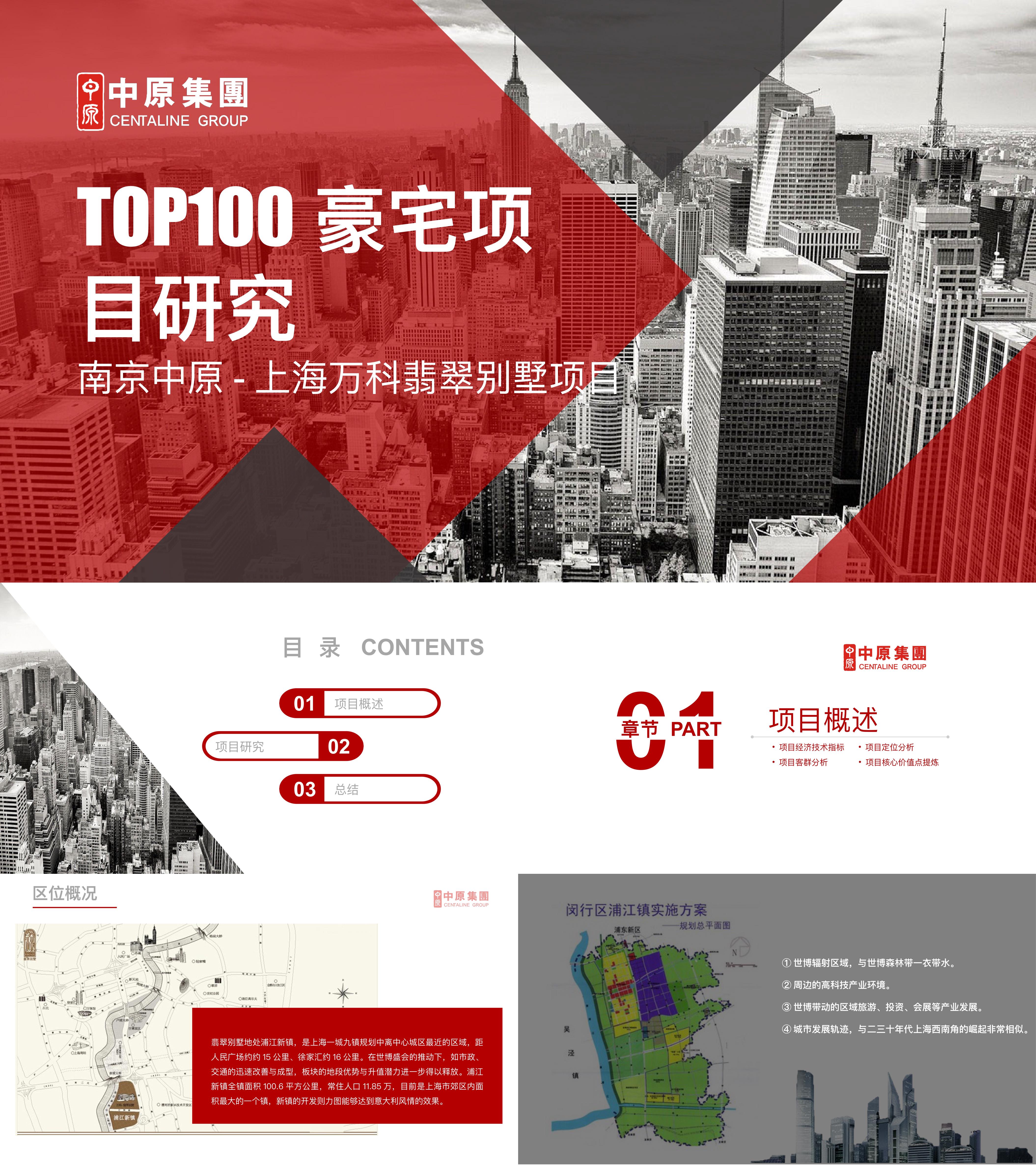 地产项目上海万科翡翠别墅TOP100豪宅项目研究报告