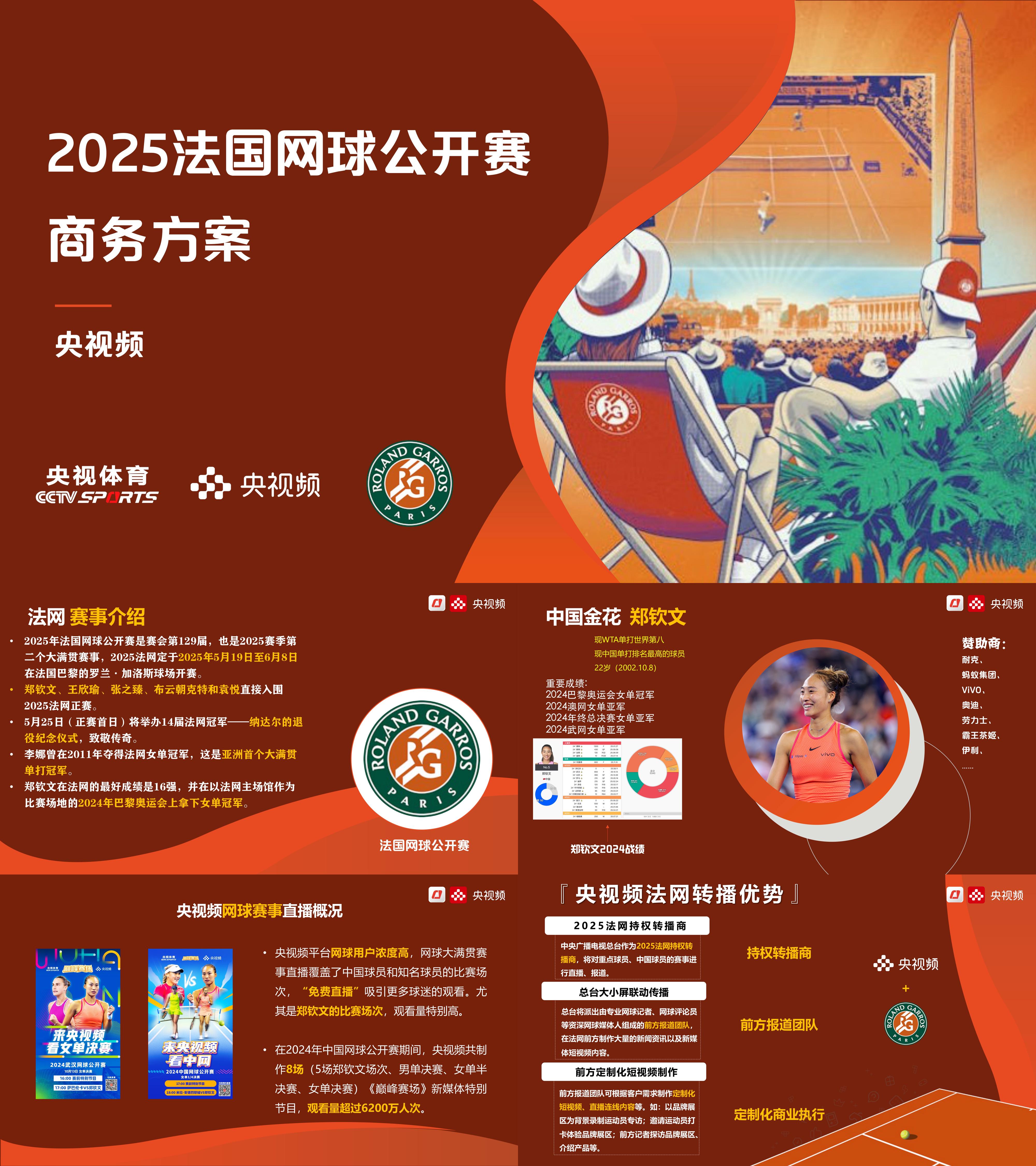 2025央视频法国网球公开赛商务招商方案