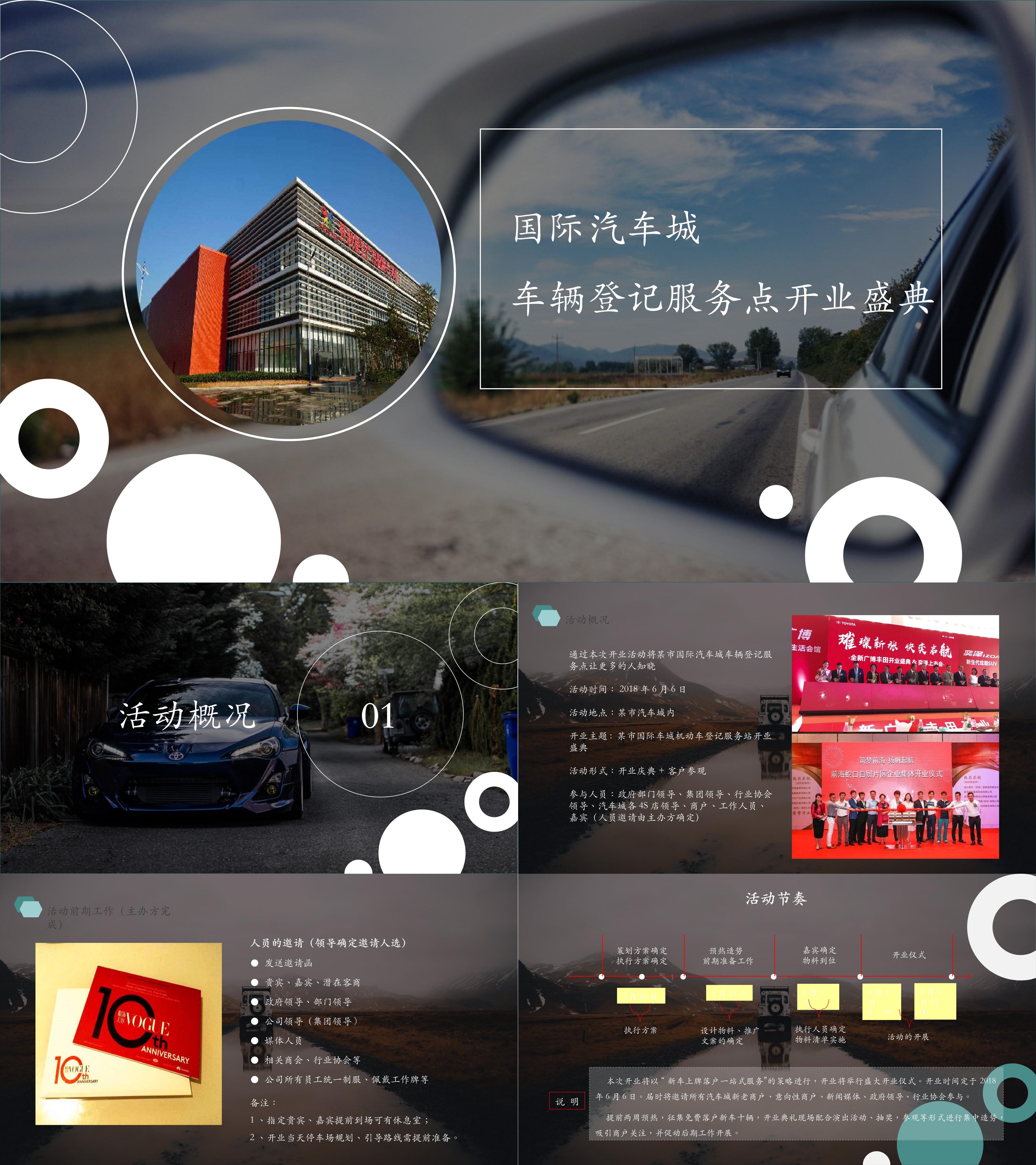 国际汽车城车辆登记服务点开业盛典策划案