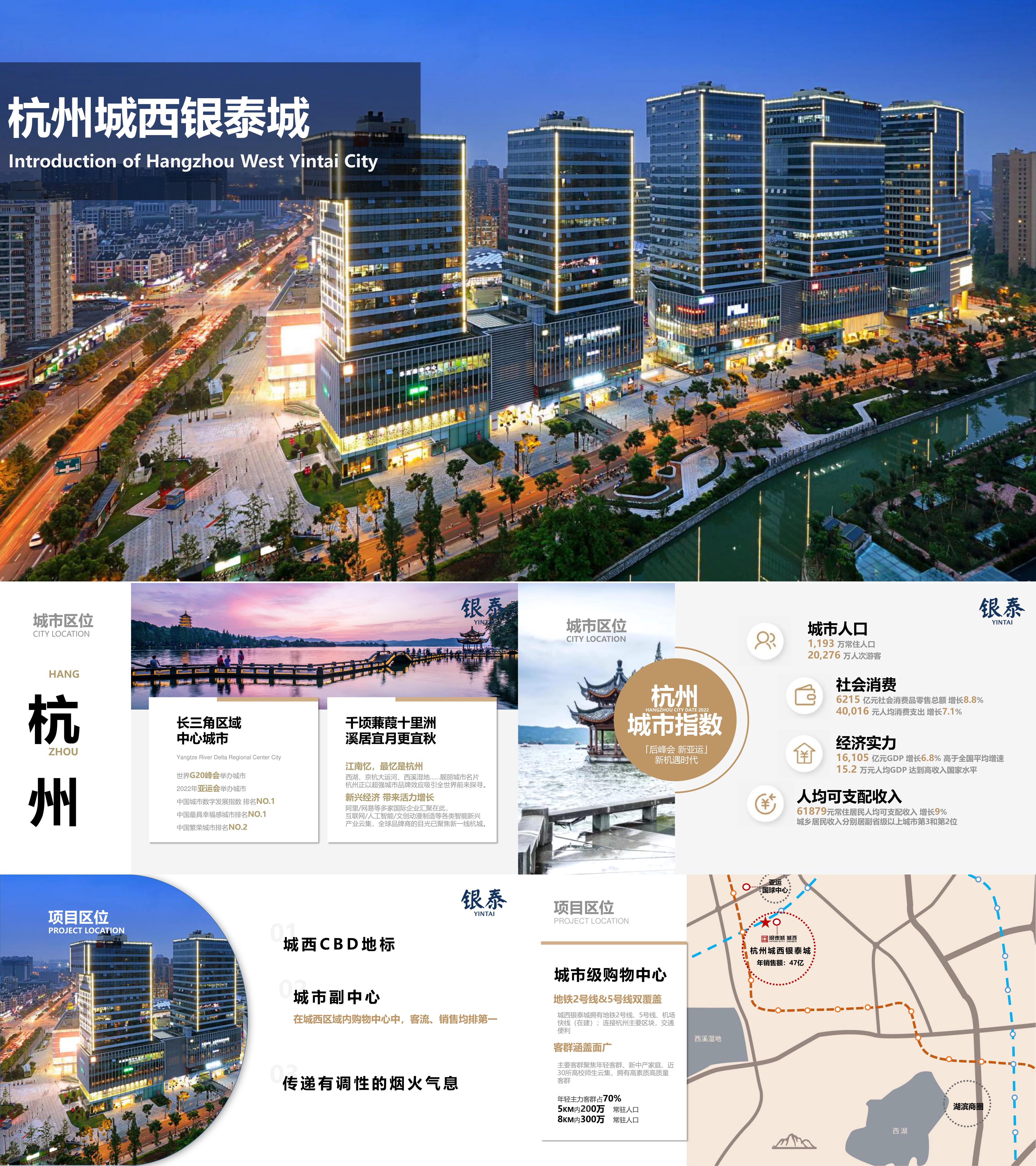 杭州城西银泰城项目手册暨招商方案