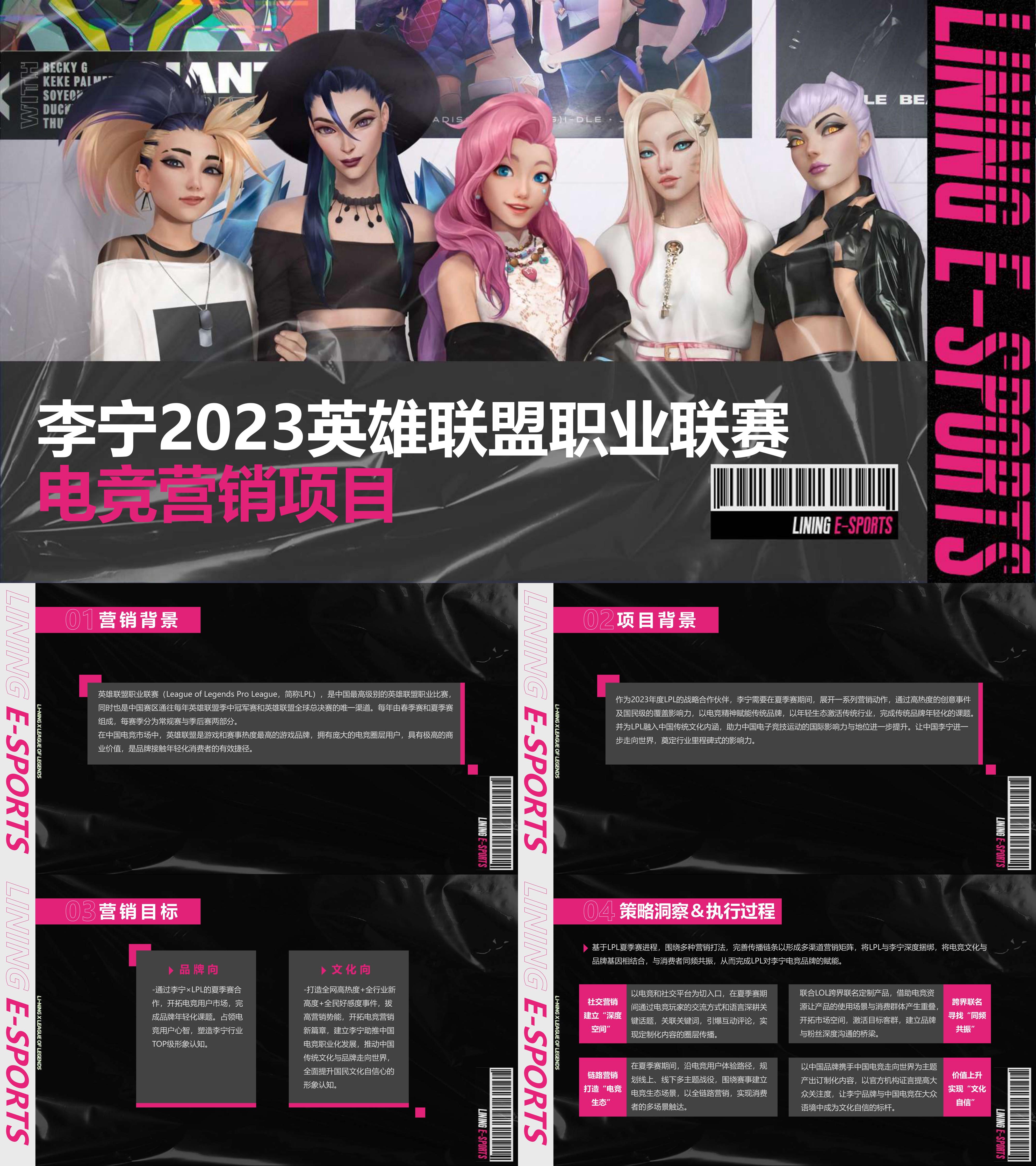 2023李宁英雄联盟联赛电竞赛事营销方案