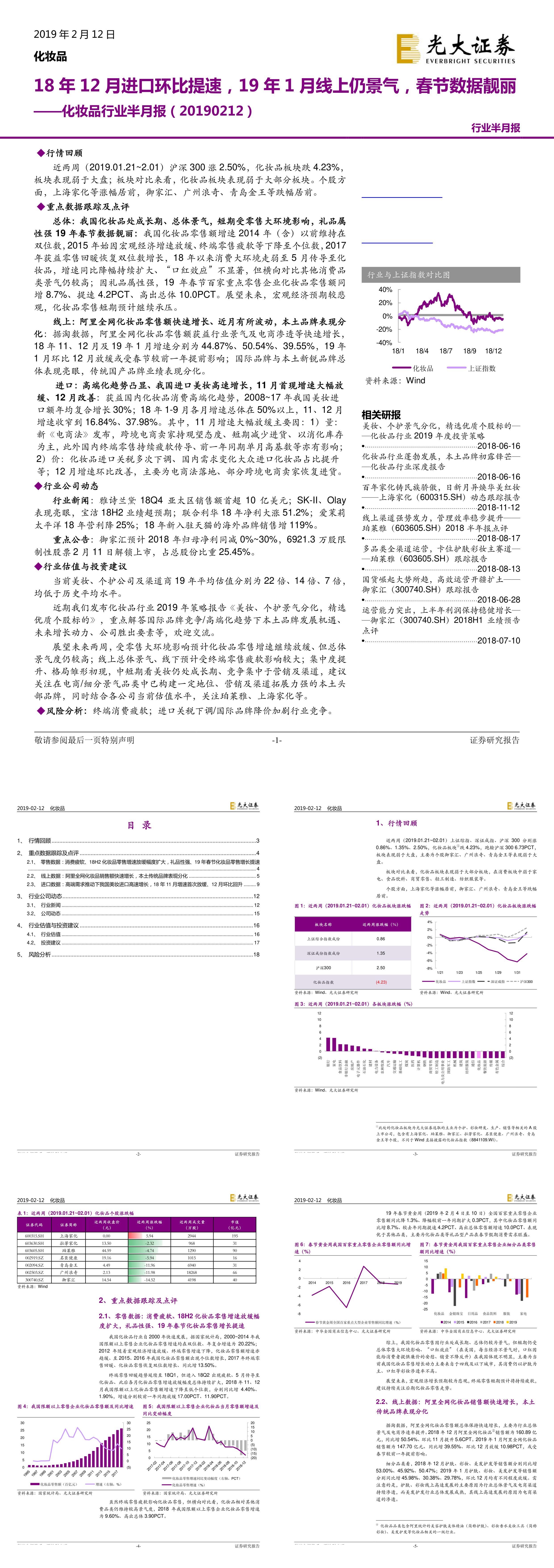 化妆品行业半月报12月进口环比提速1月线上仍景气春节数据靓丽