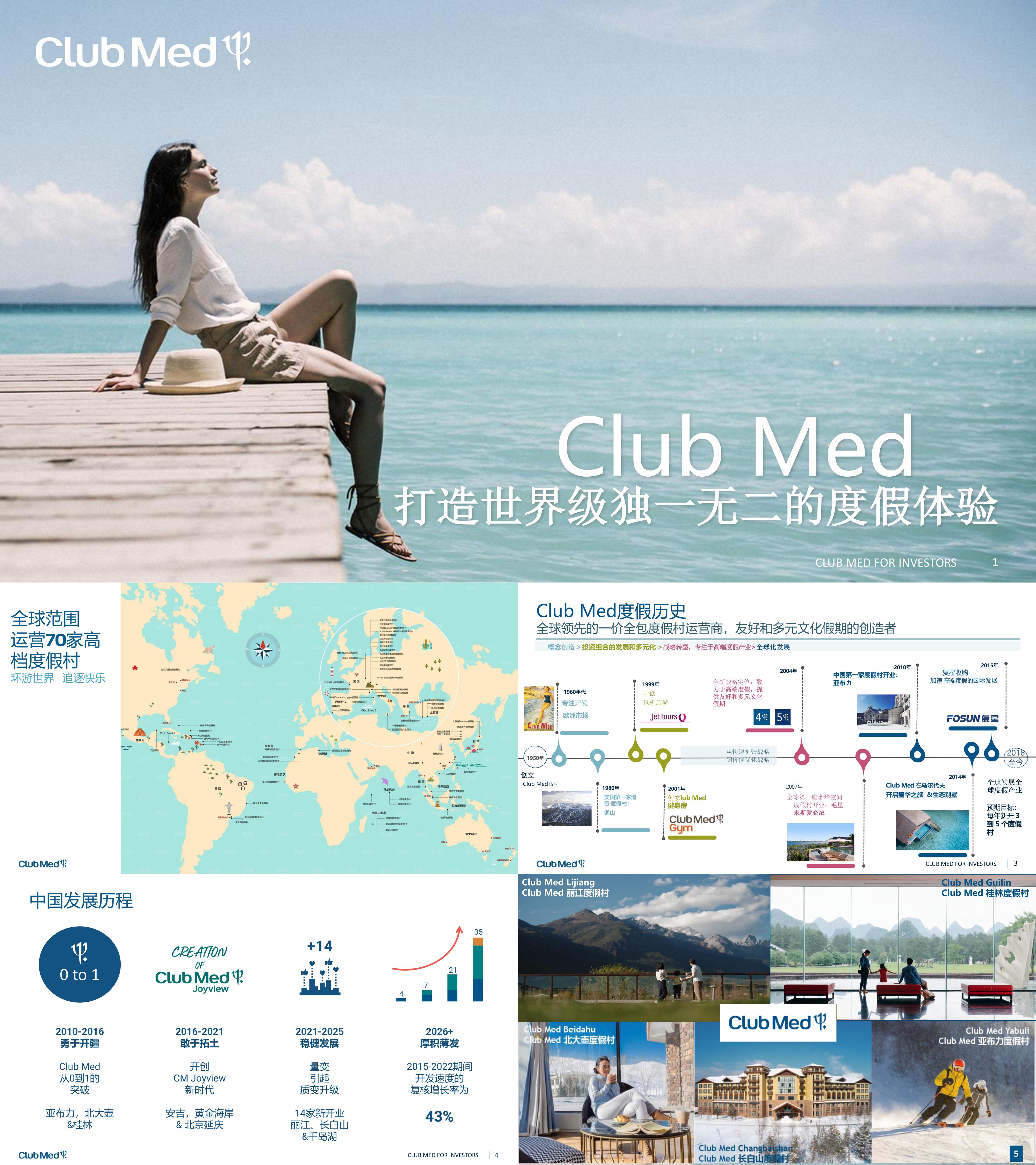 顶级酒店度假村品牌2023ClubMed简介品牌手册