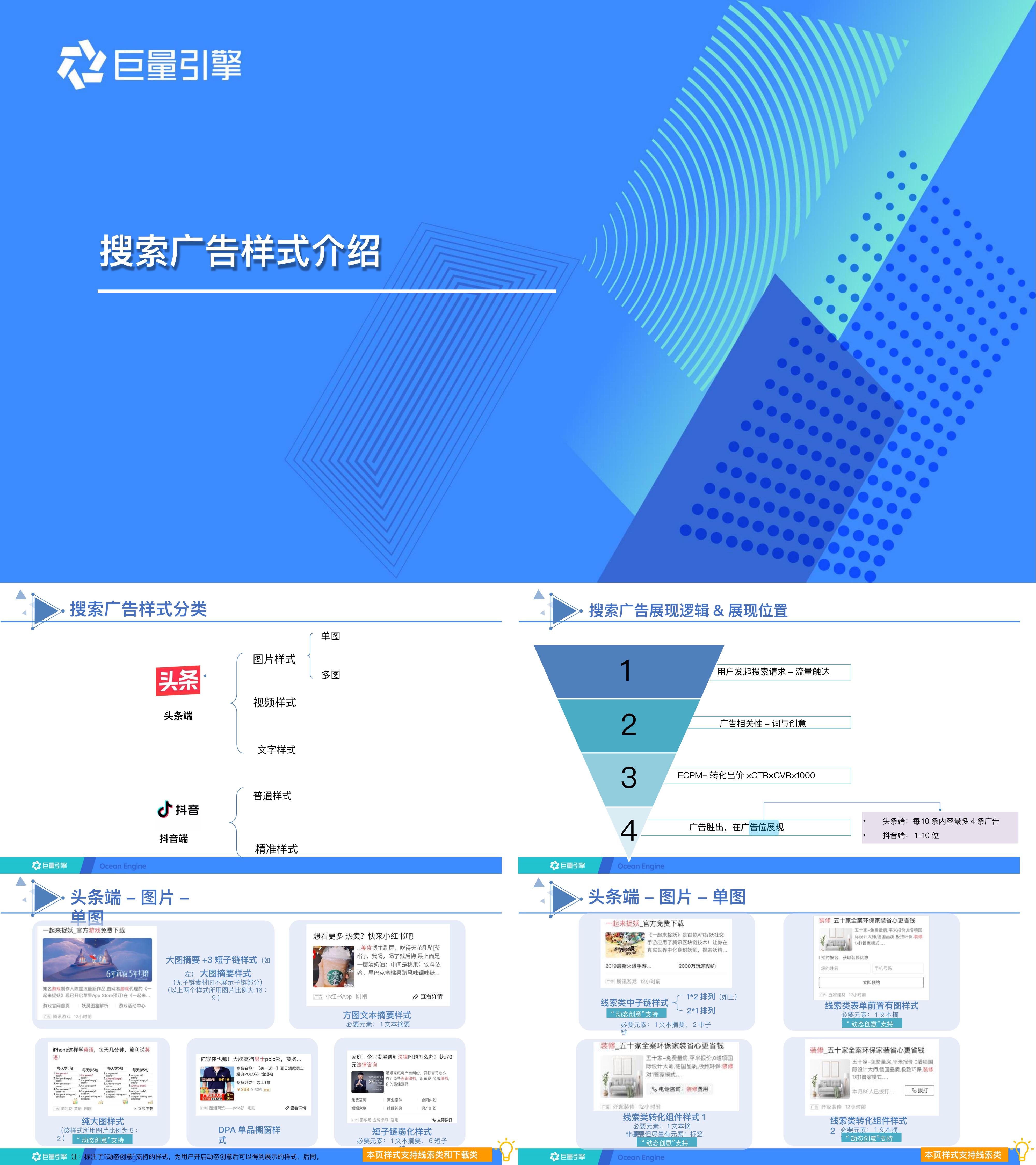 巨量引擎搜索广告样式介绍