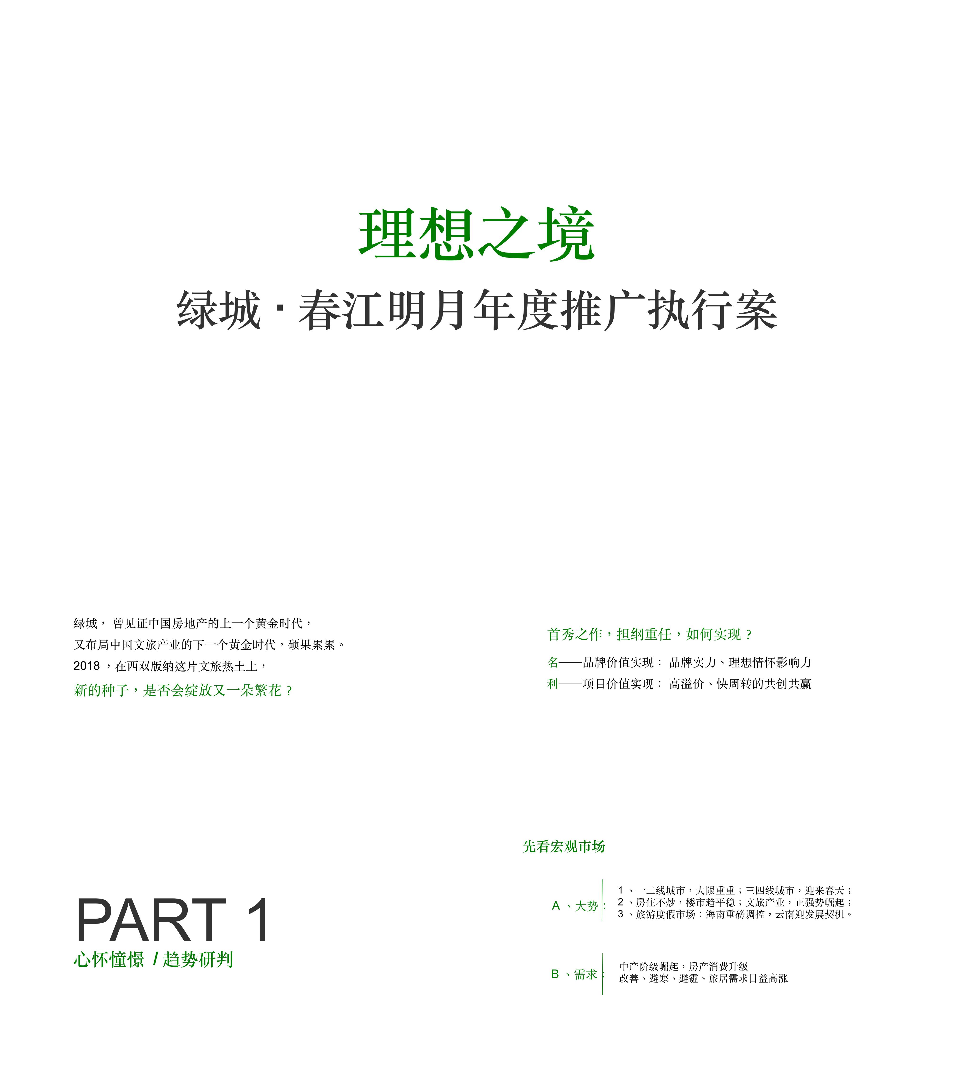 地产西双版纳绿城春江明月年度整合推广执行案