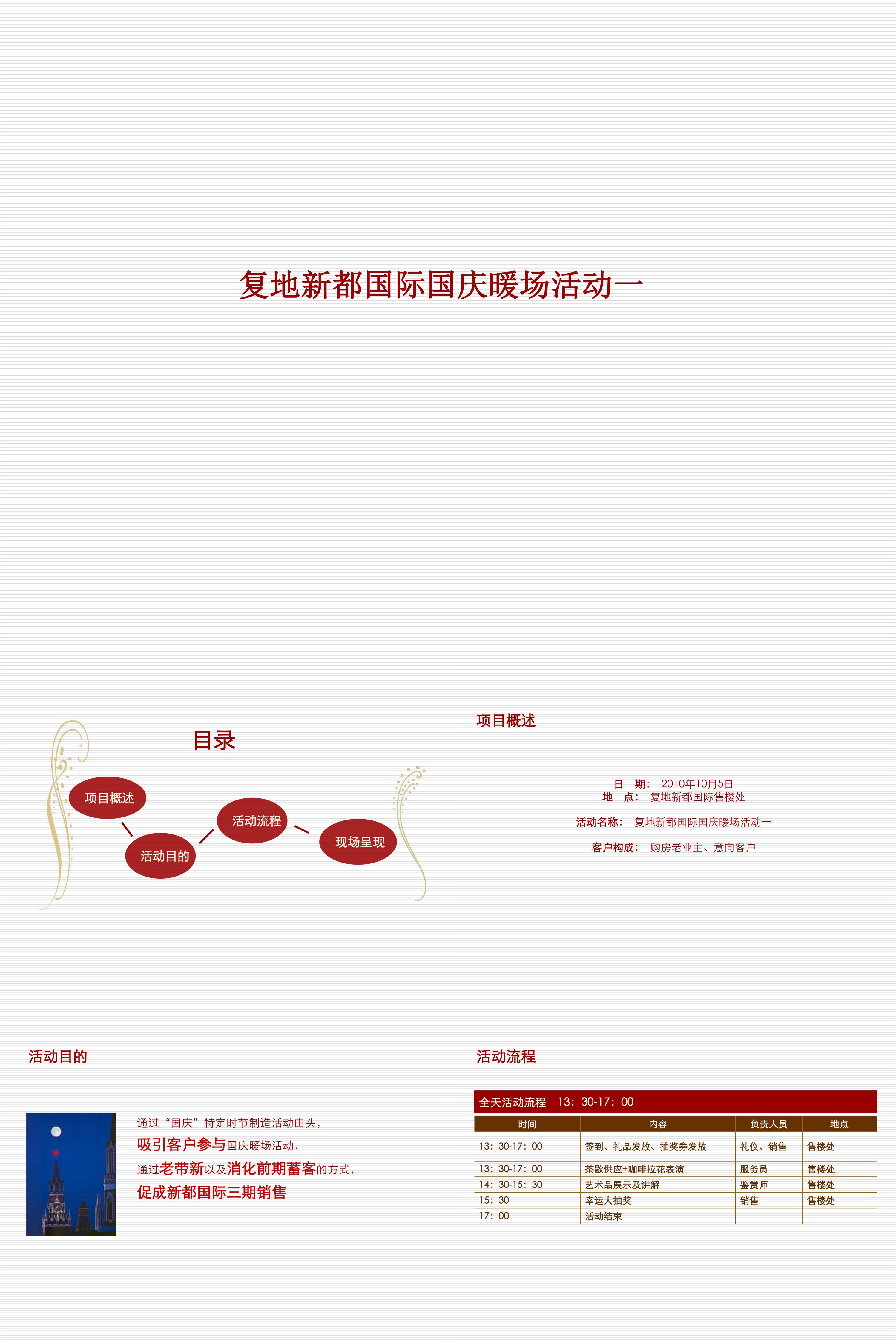 复地新都国际项目楼盘销售国庆暖场活动策划方案