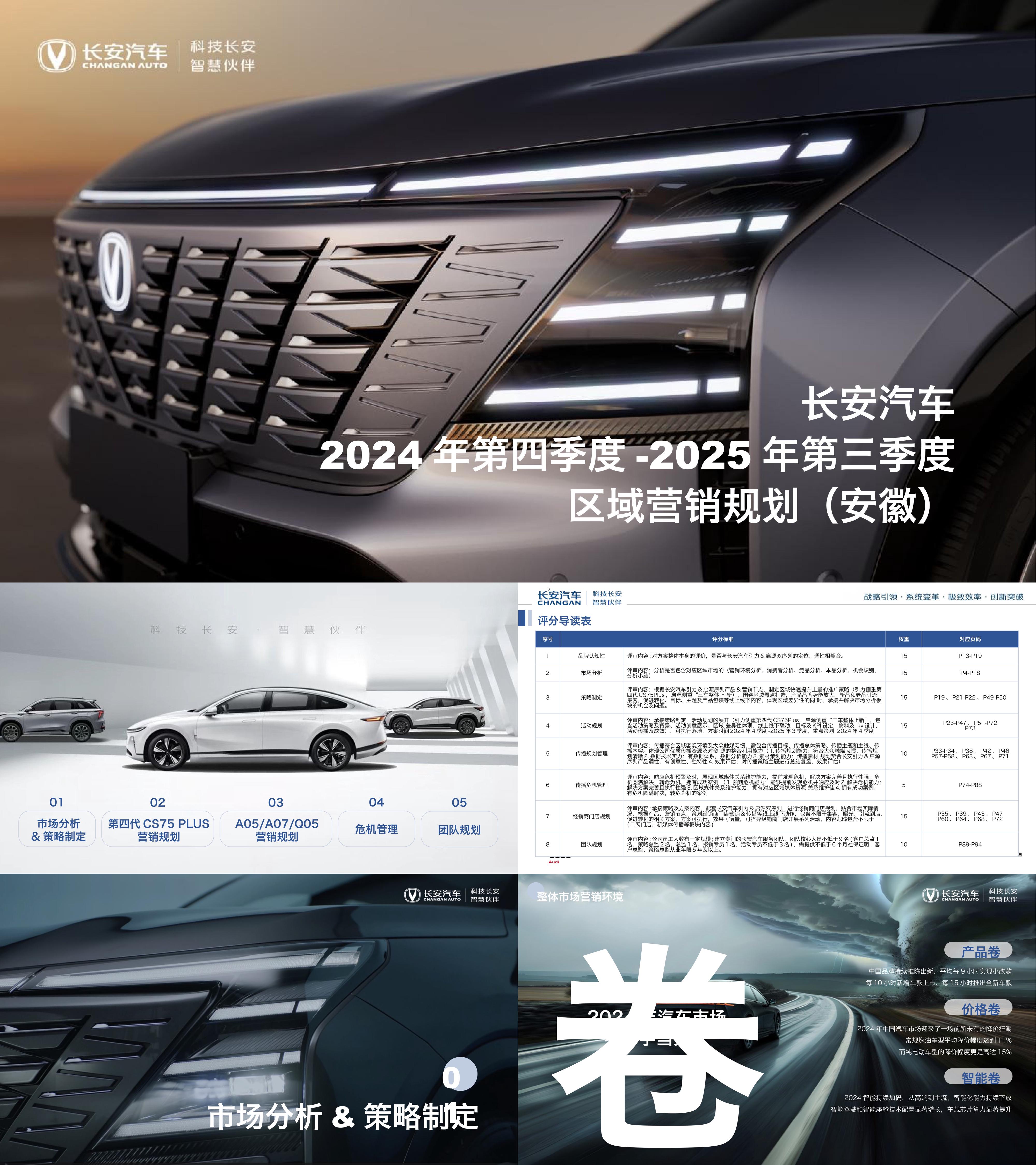 2025新能源汽车品牌长安区域市场整体营销规划方案