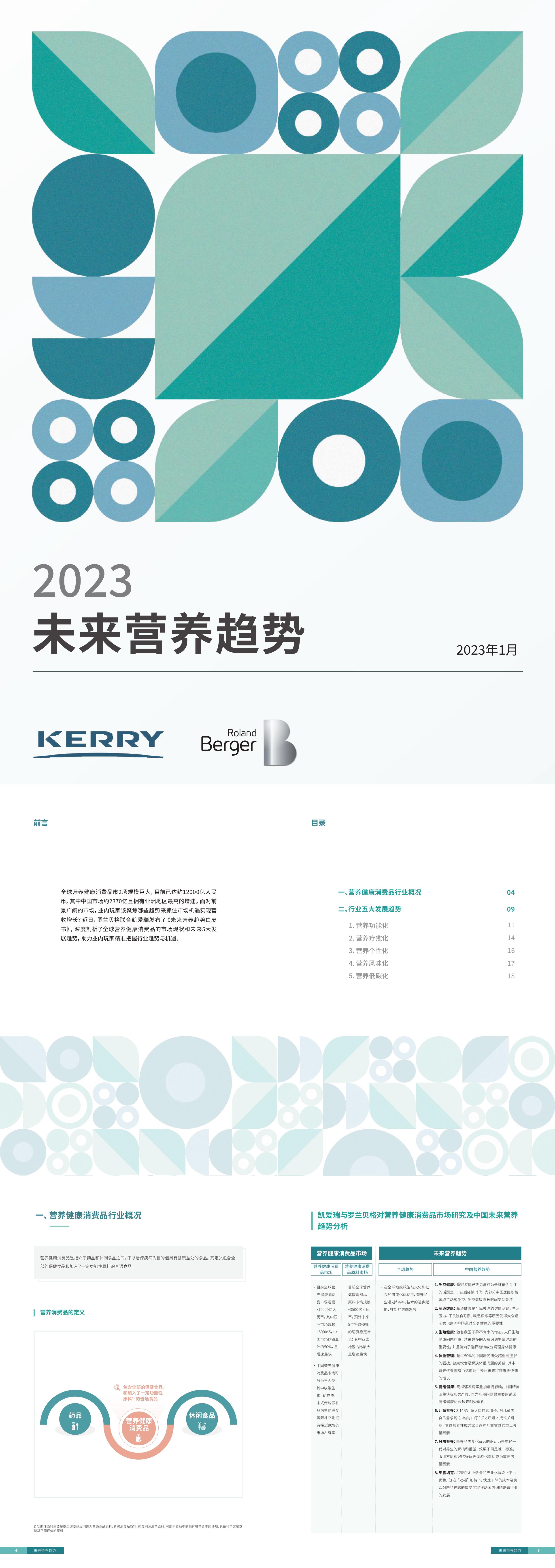 2023未来营养趋势罗兰贝格