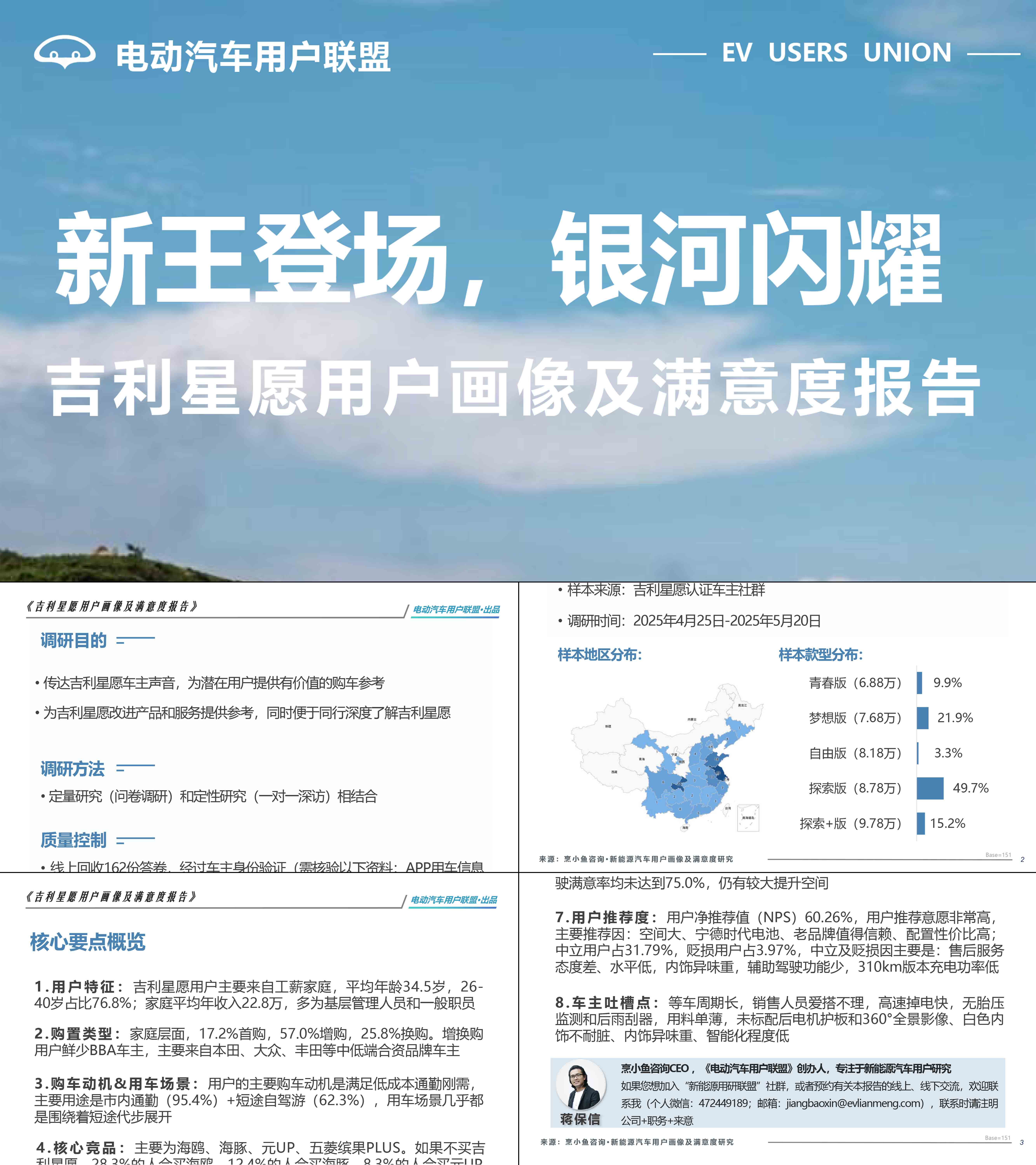 2025新能源汽车吉利星愿用户画像及满意度报告