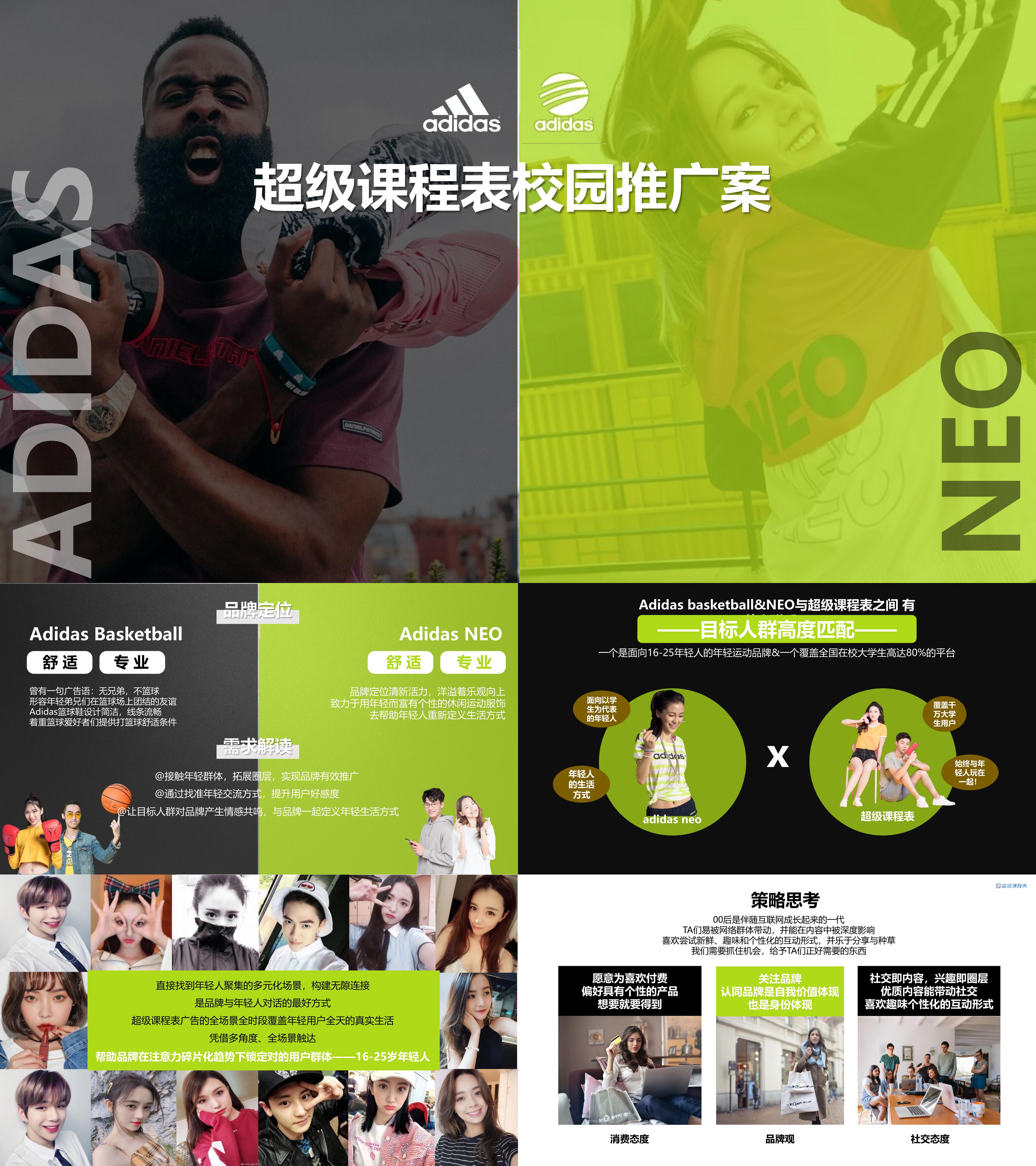 运动品牌adidas阿迪达斯neo校园推广营销方案