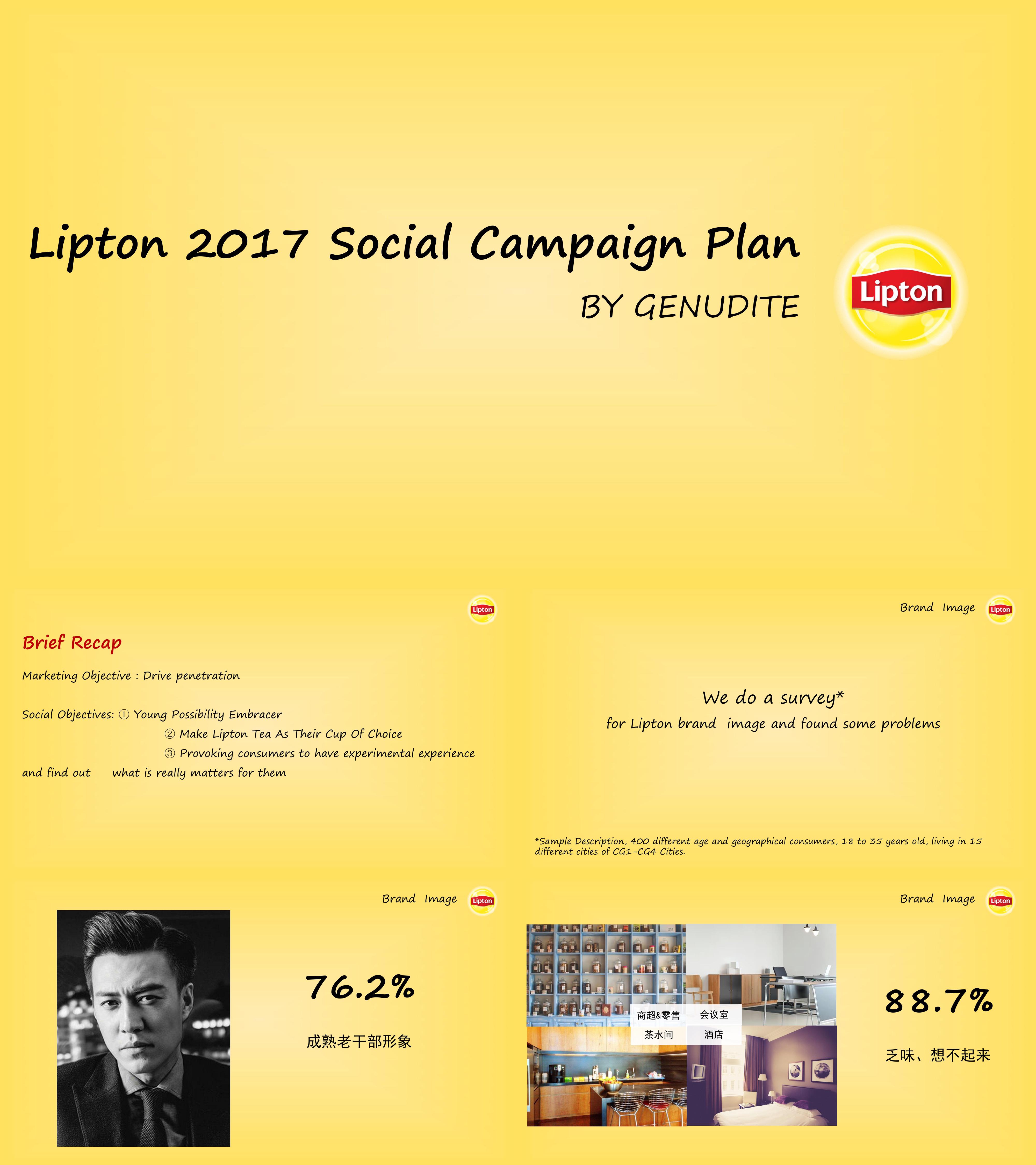 饮料立顿Lipton Social Caign Plan