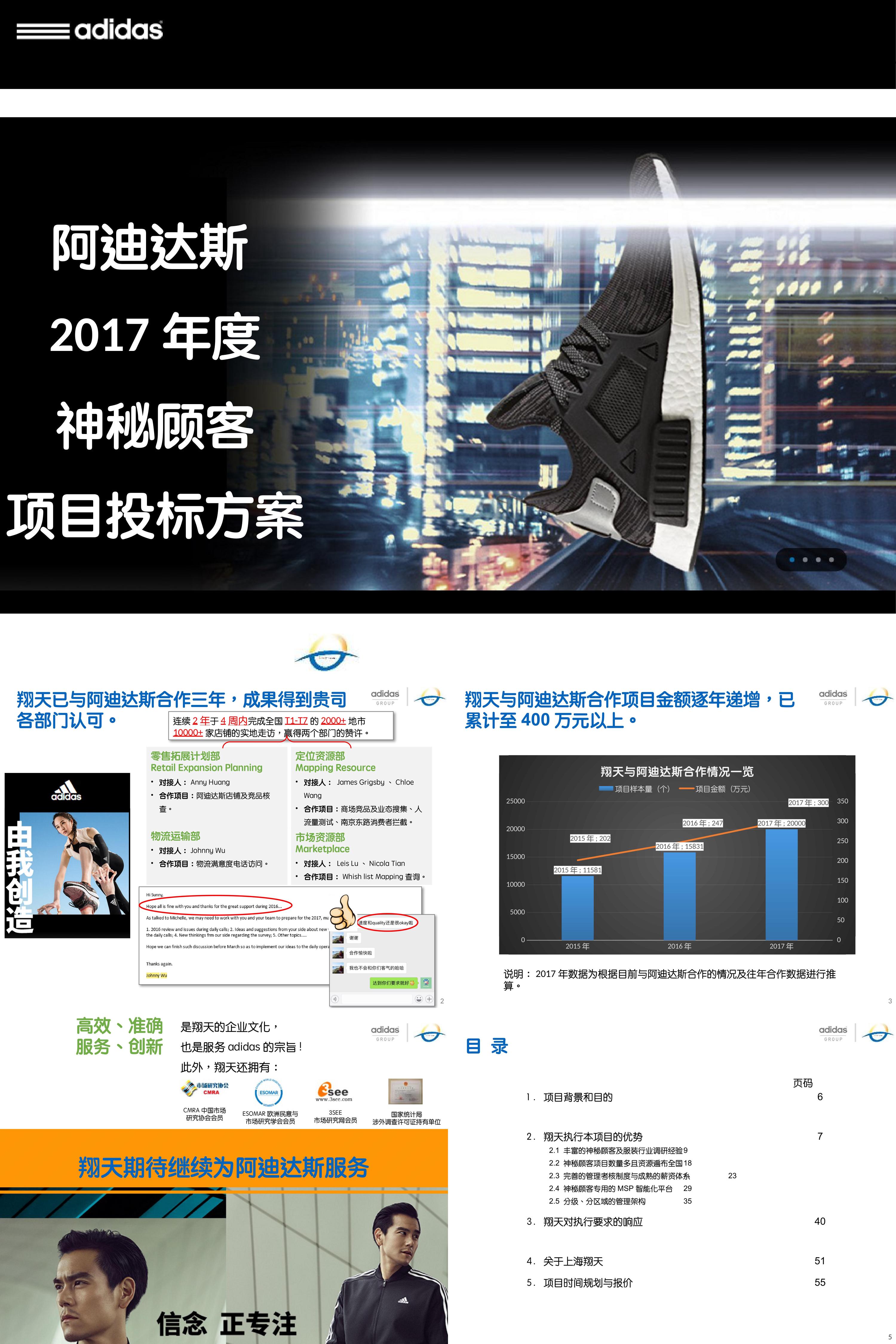 年度上海翔天阿迪达斯神秘顾客项目投标方案