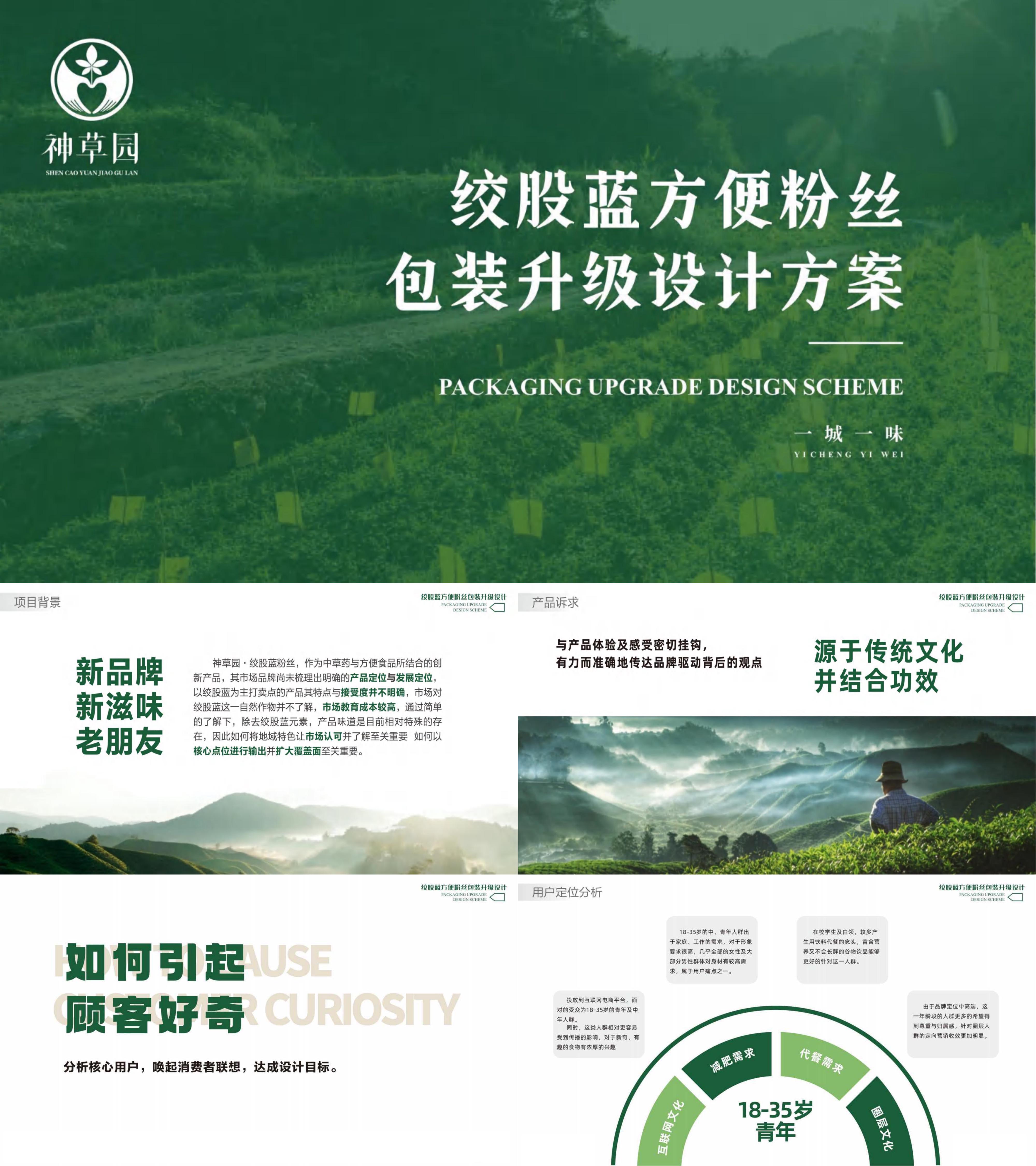 绞股蓝方便粉丝食品快消品包装升级创意方案
