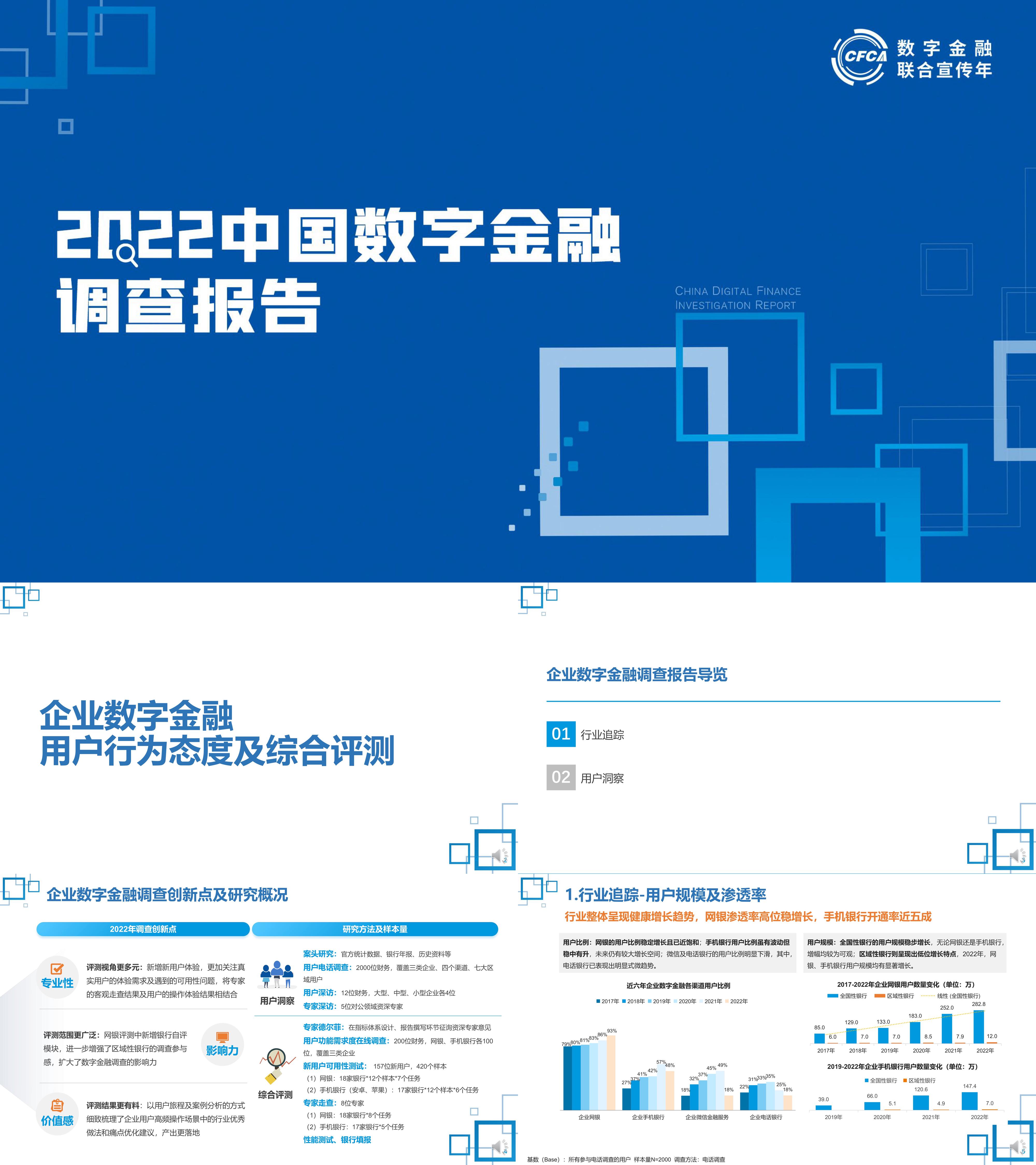 CFCA中国数字金融调查报告企业数字金融用户行为态度及综合