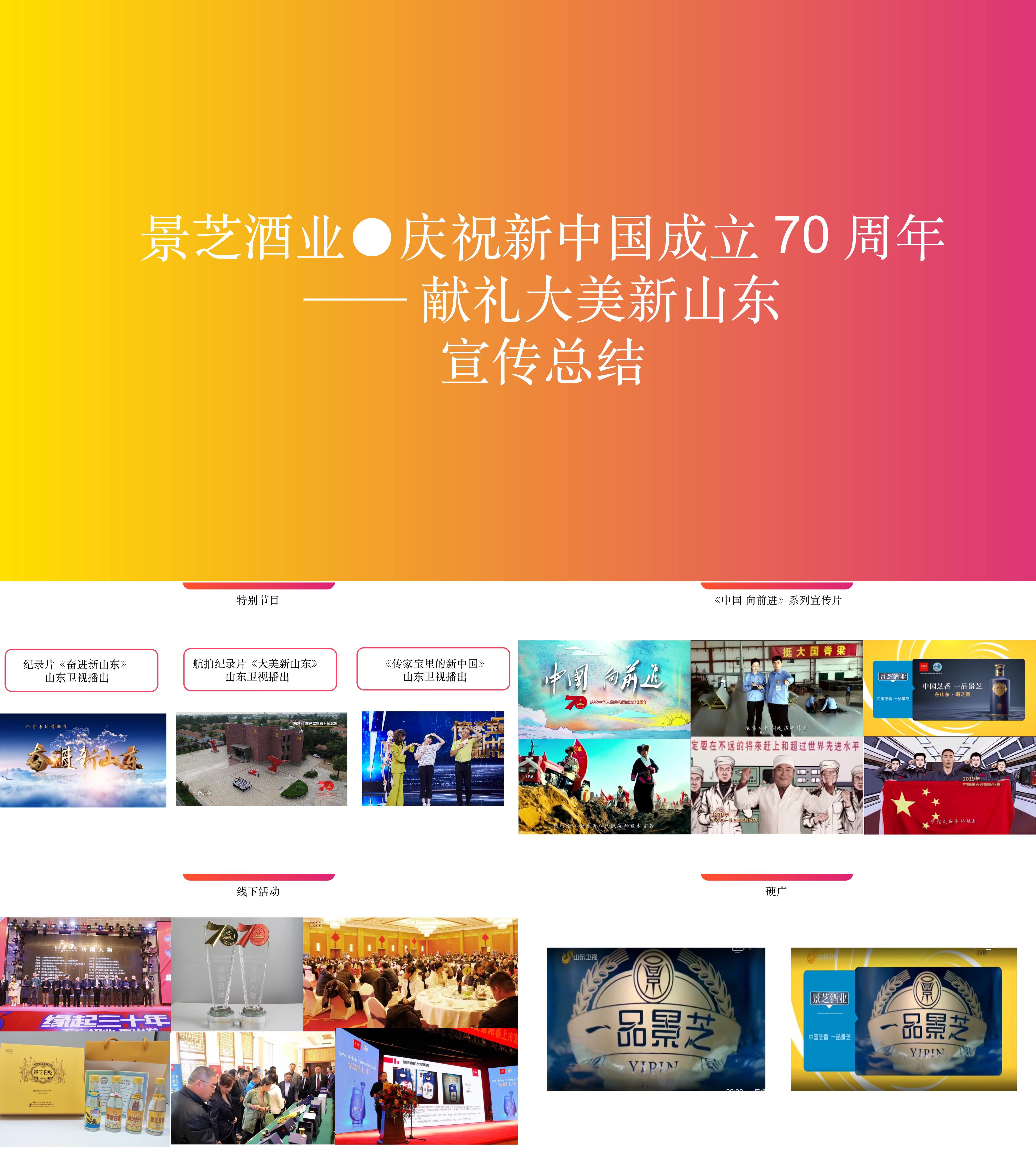 结案报告景芝酒业庆祝新中国成立70周年献礼大美新山东系列宣传