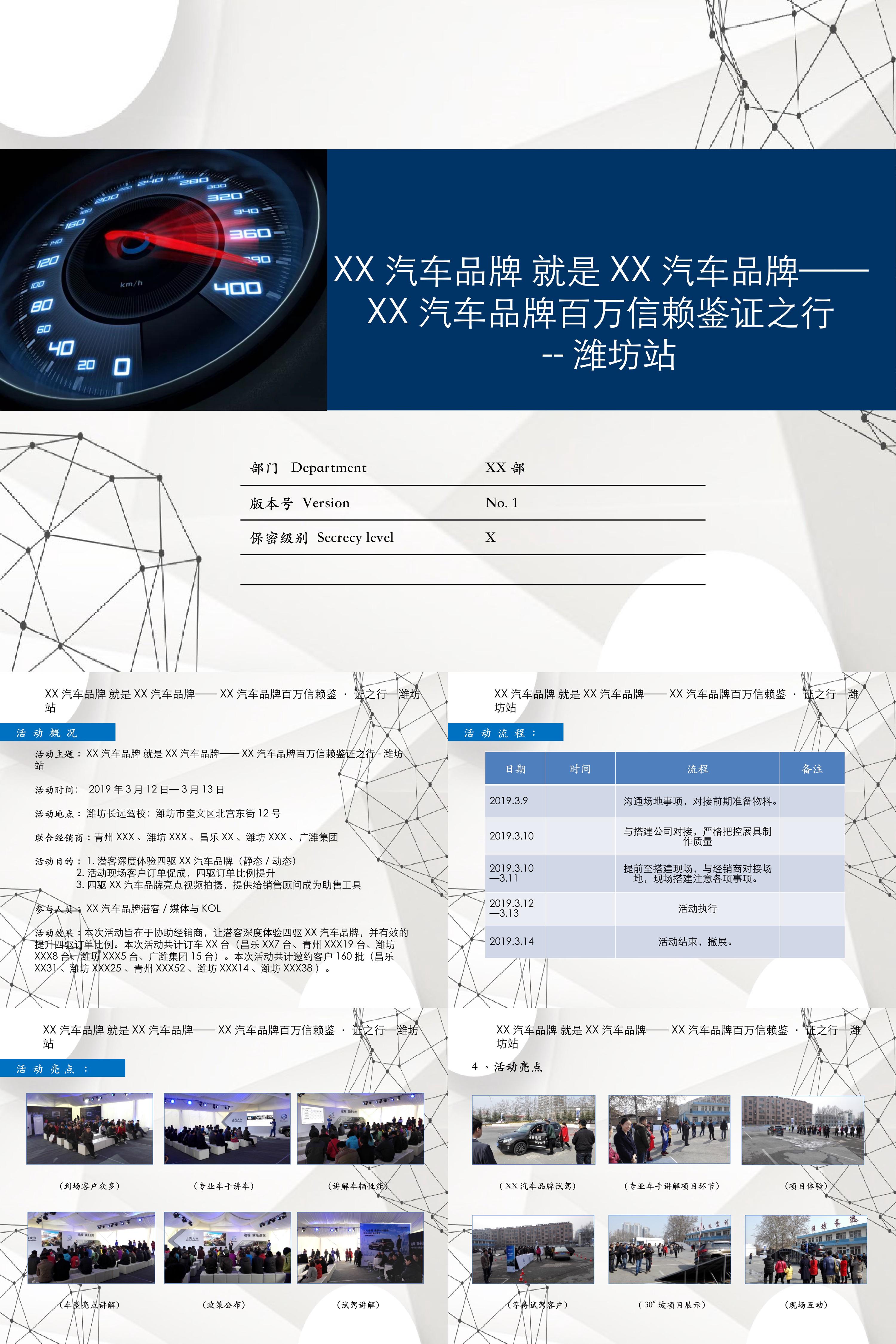 汽车品牌百万信赖鉴证之行策划案