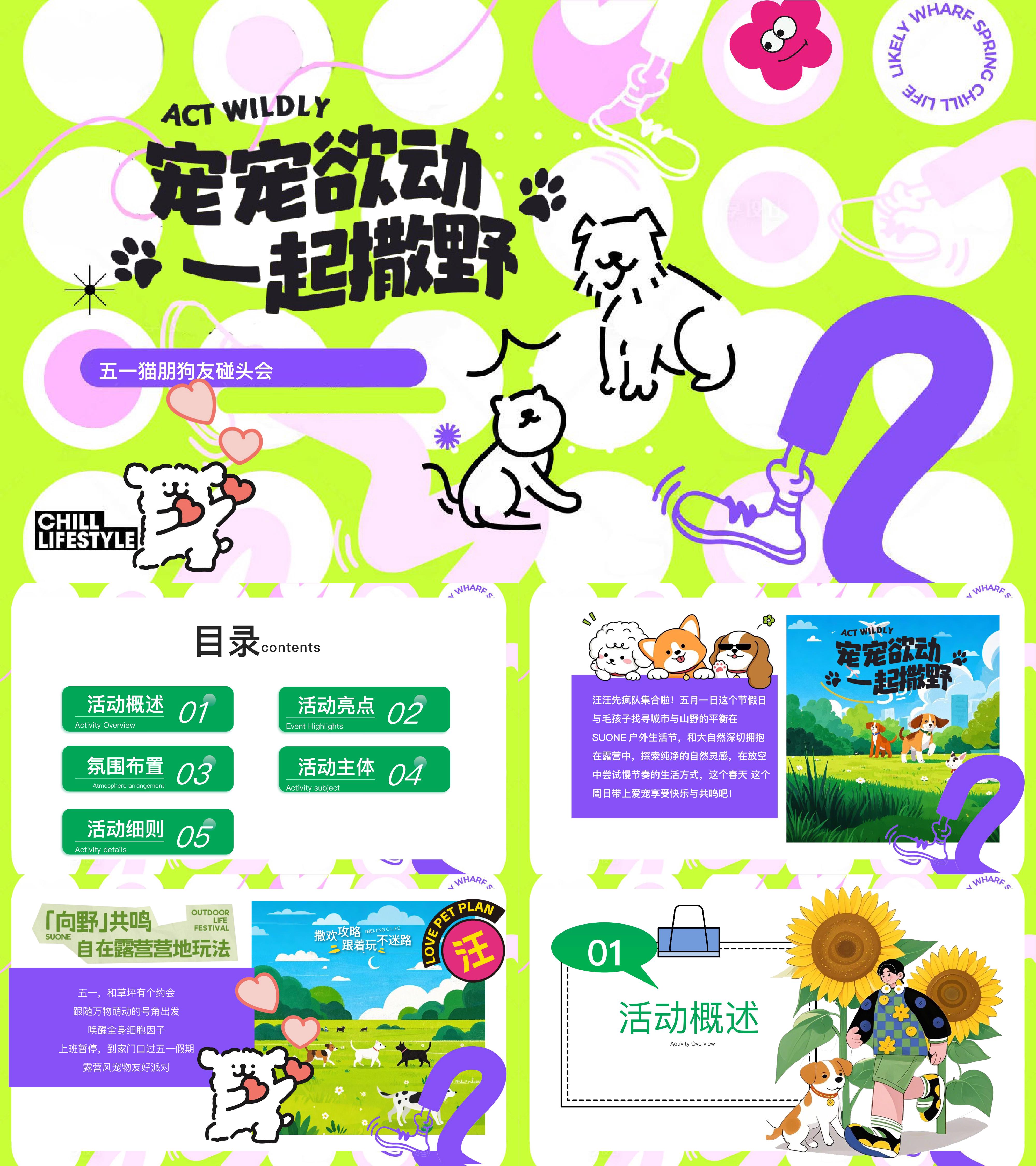 2025宠物主题猫狗派对运动手作露营活动方案