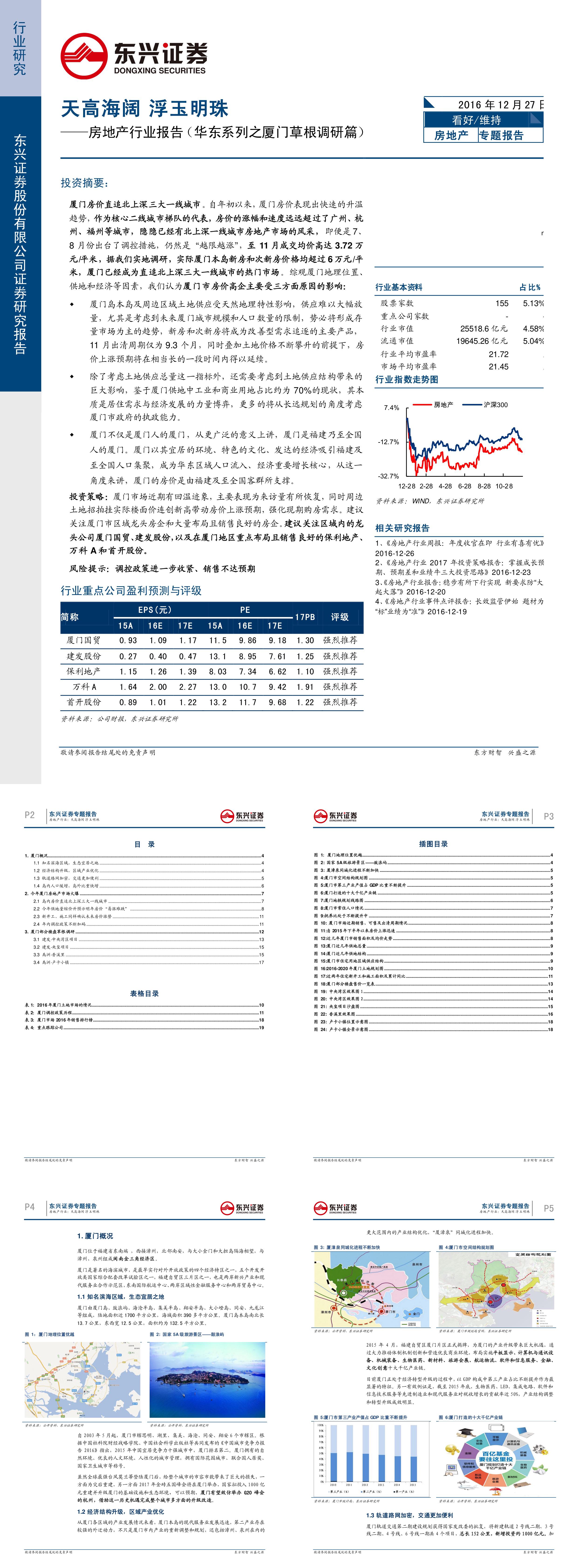 房地产行业报告华东系列之厦门草根调研篇天高海阔浮玉明珠