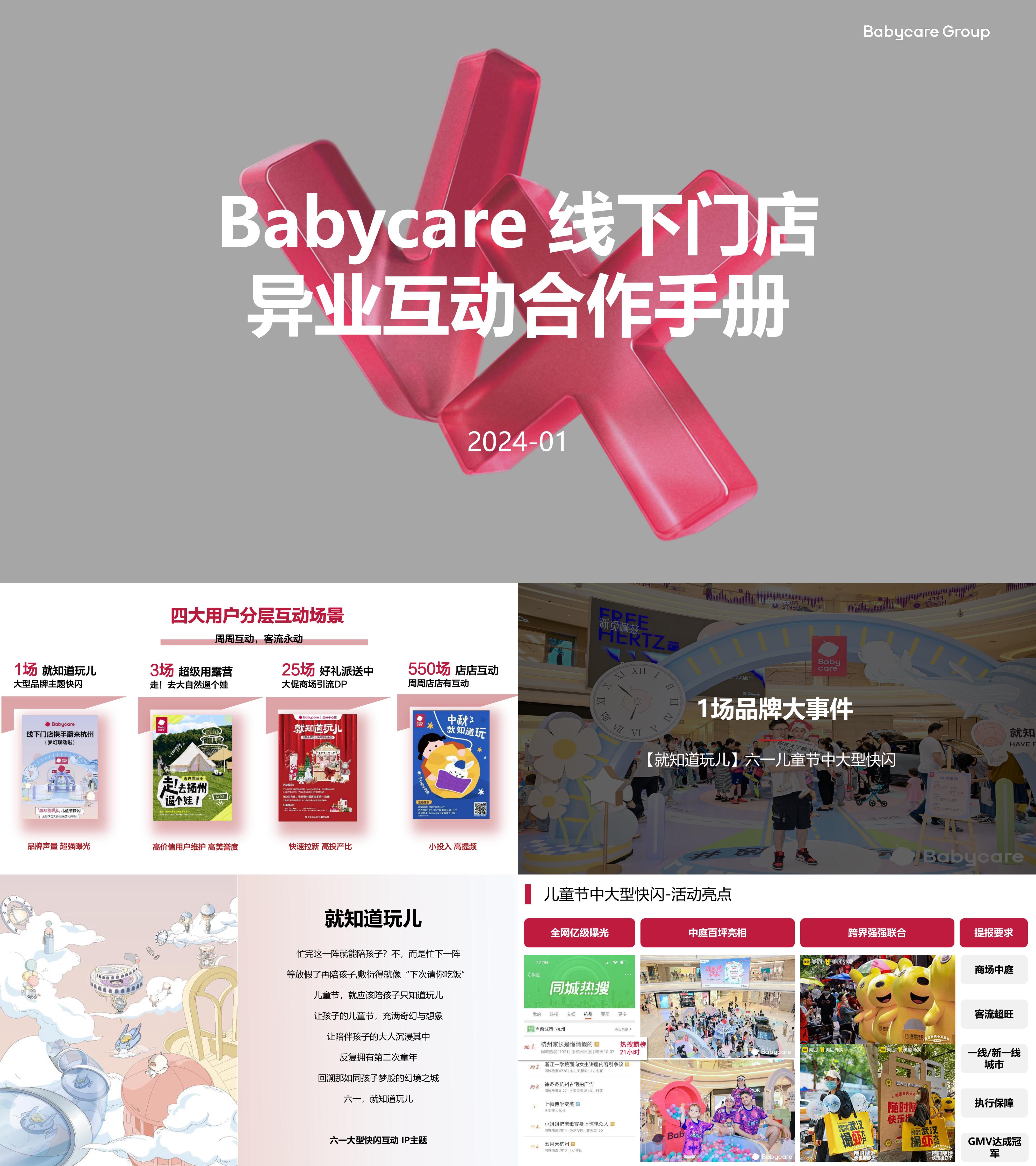 Babycare母婴品牌2024线下门店异业互动合作手册