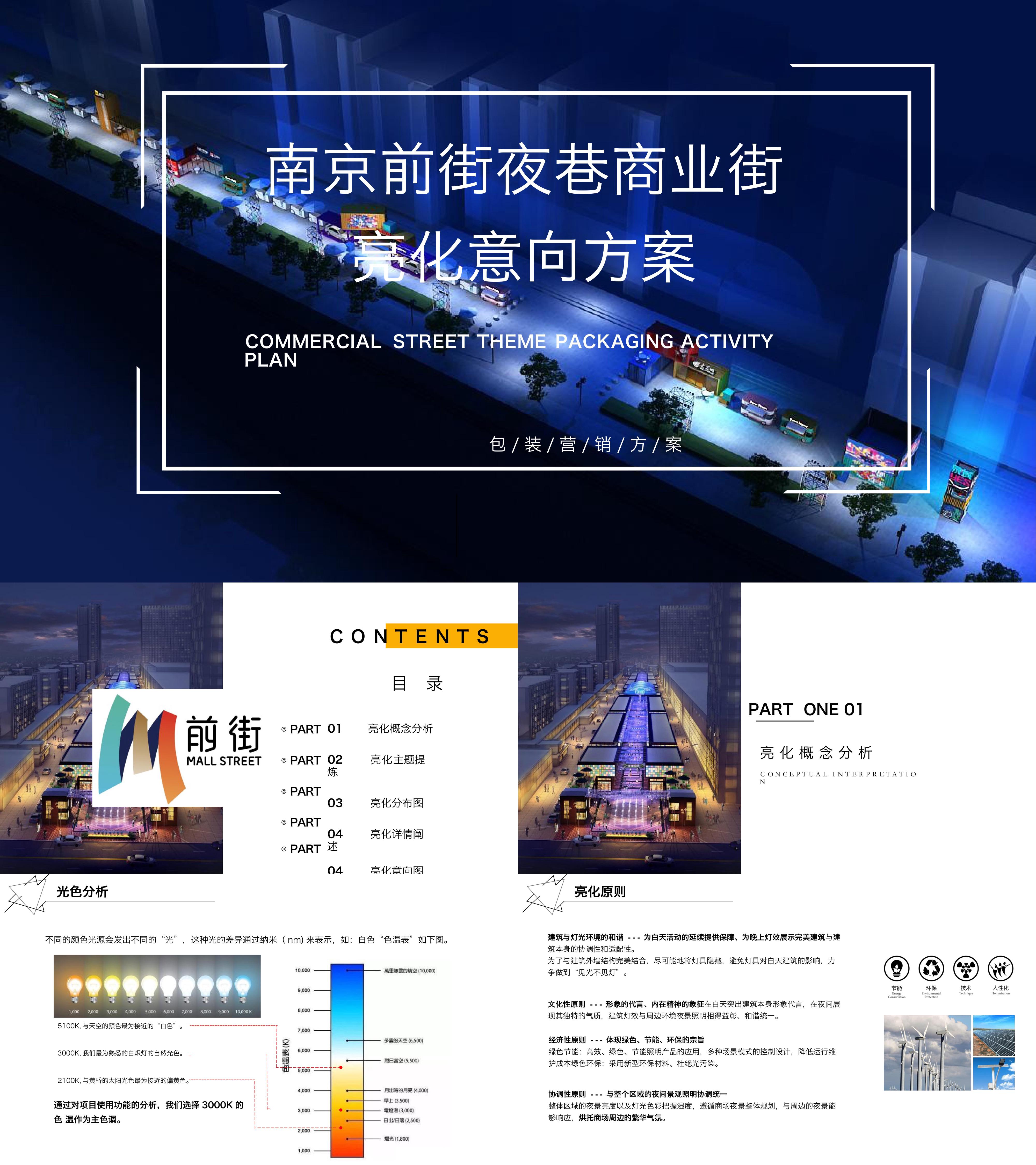 南京前街夜巷商业街亮化意向方案