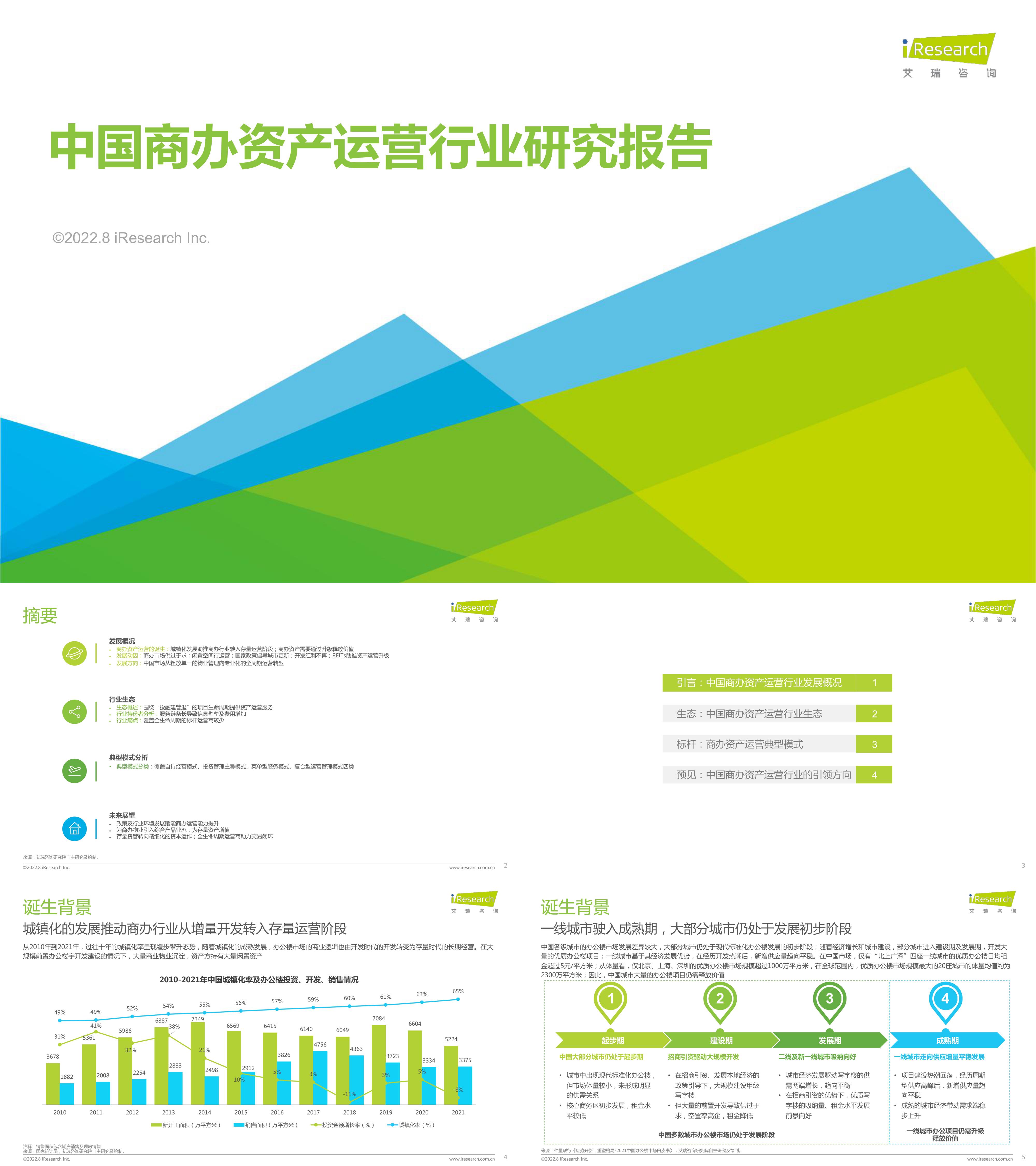 艾瑞咨询2022年中国商办资产运营行业研究报告