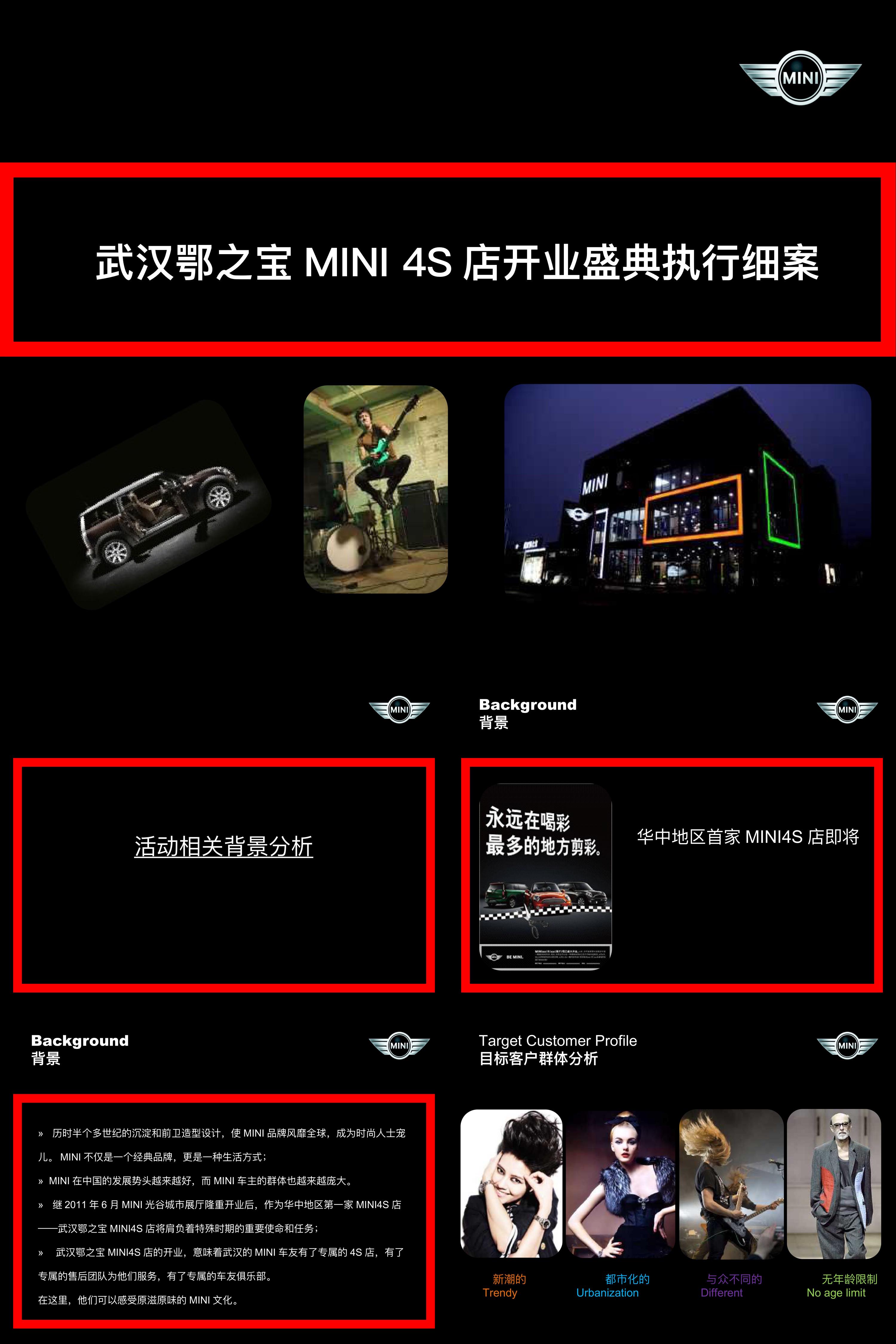 武汉鄂之宝MINI4S店开业典礼执行细案