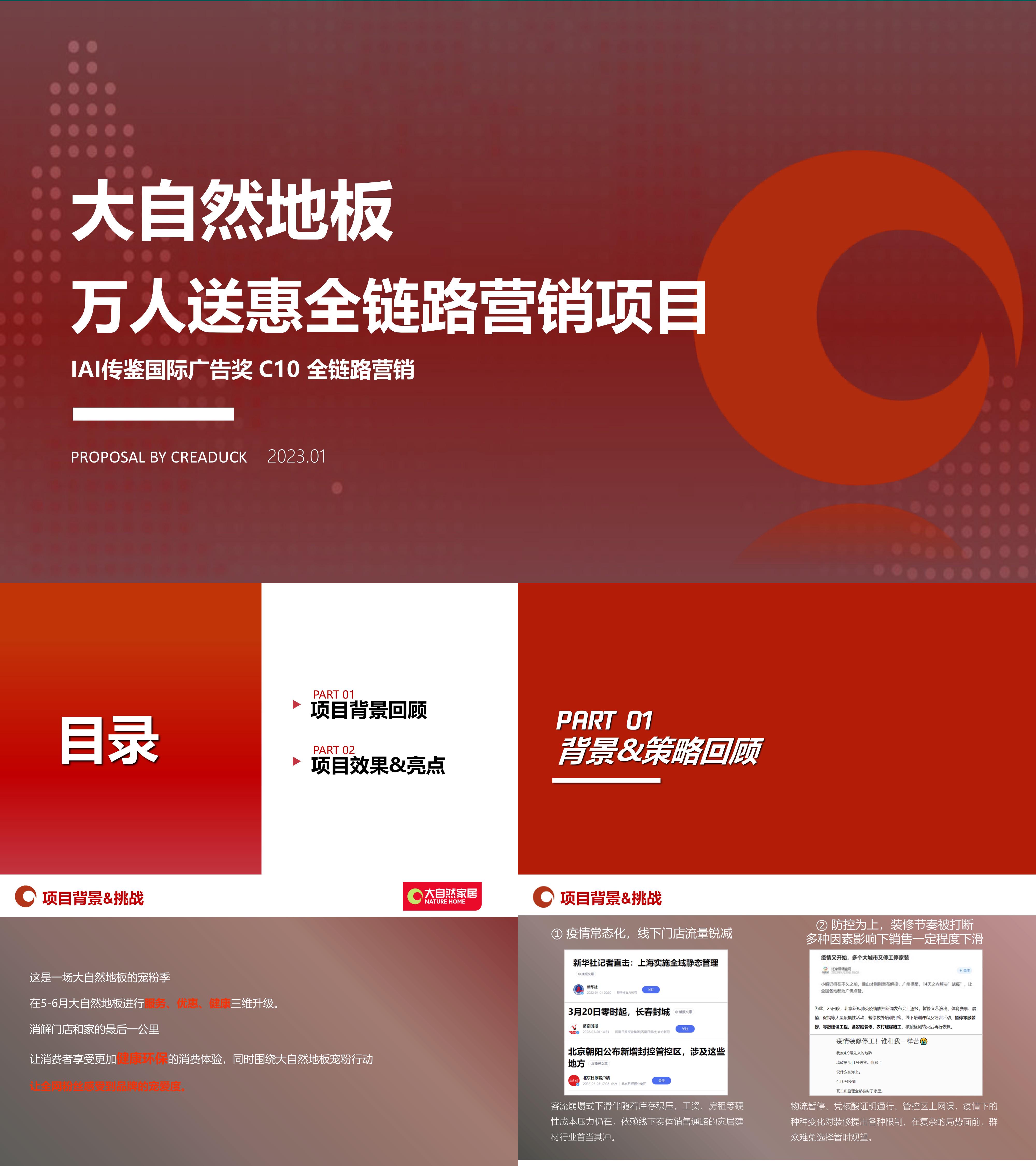 2023建材品牌大自然地板万人送惠全链路营销方案