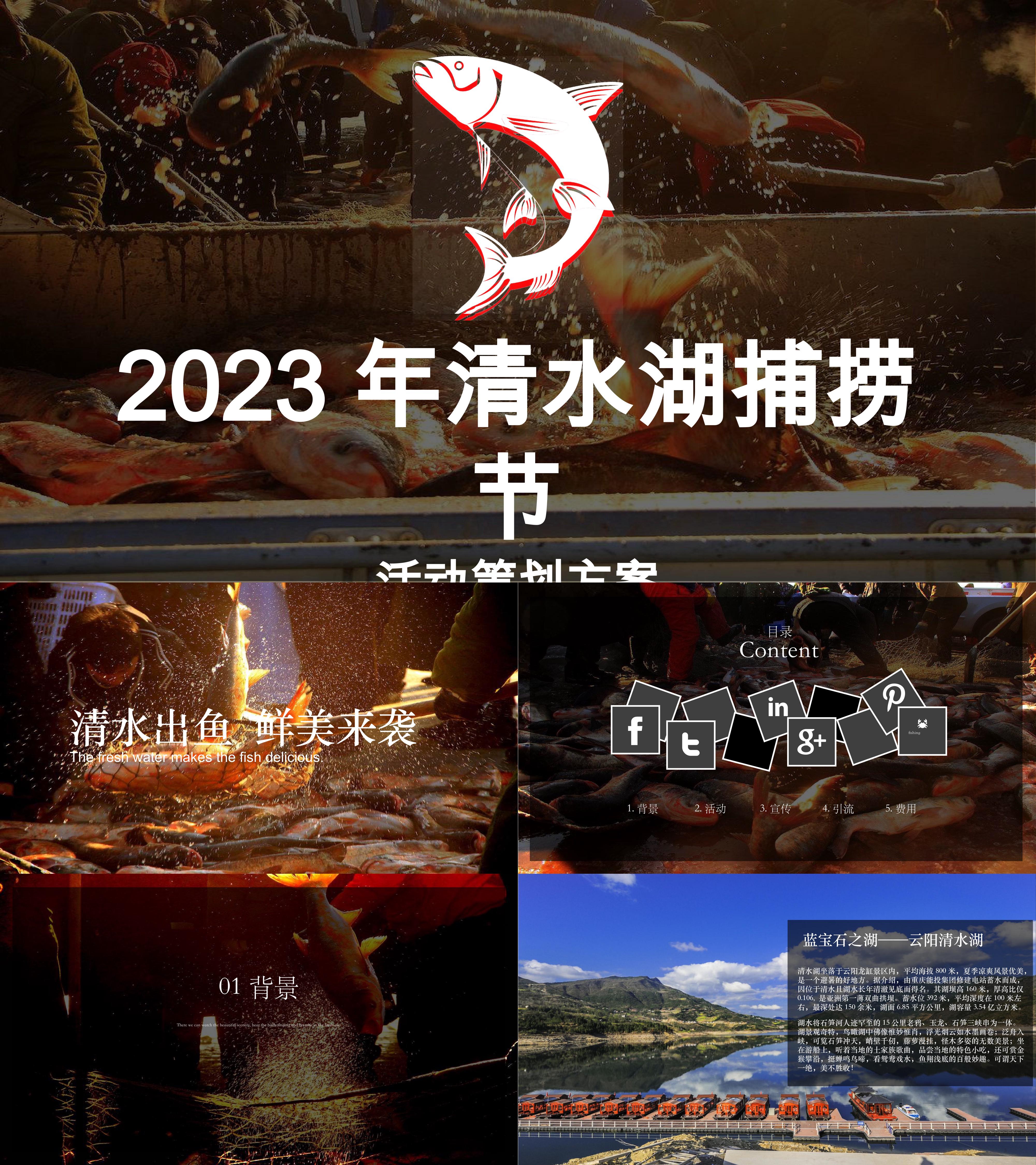 2023清水湖大型捕捞节鱼宴捕捞互动体验系列活动方案