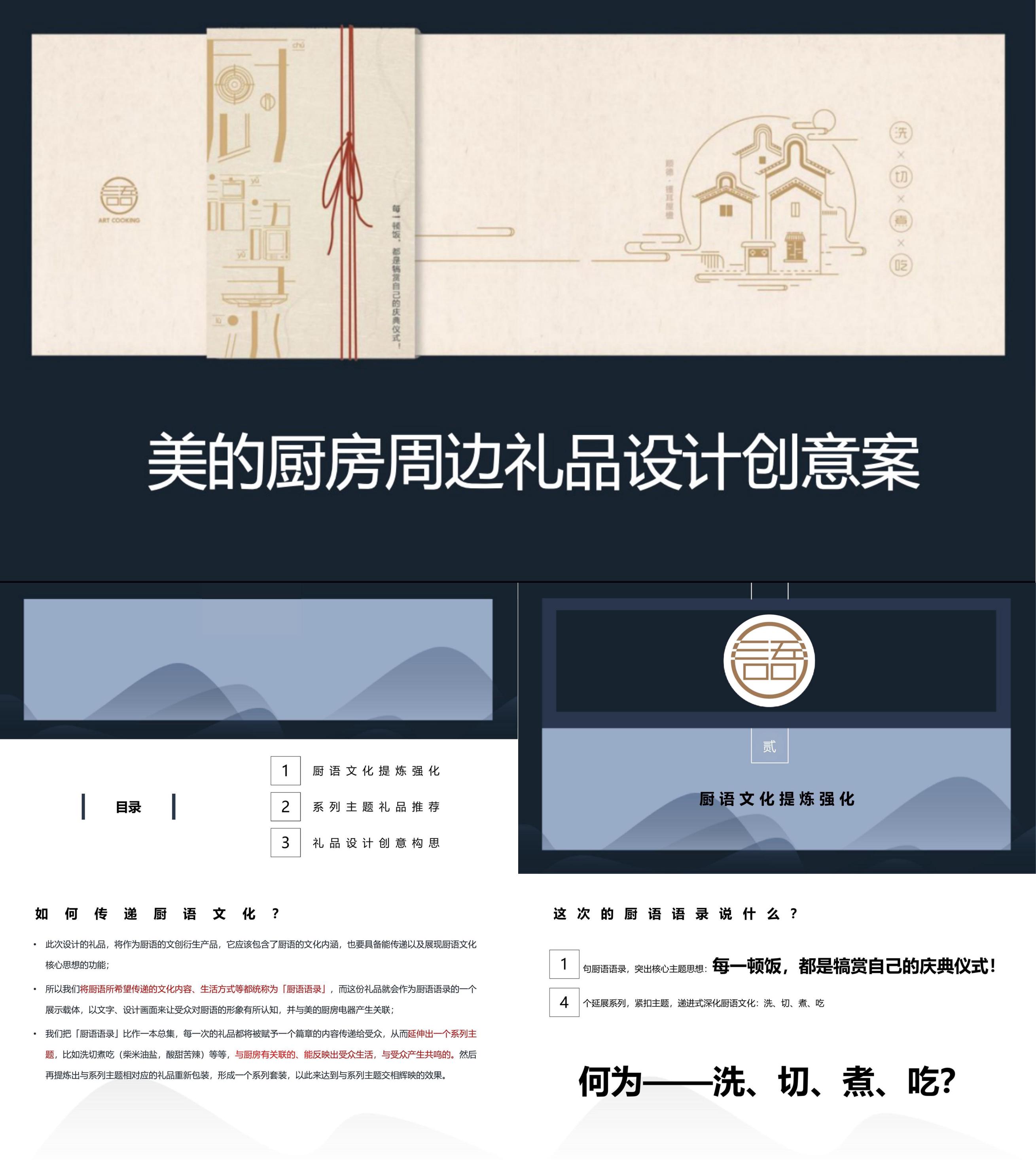 家电品牌美的厨房周边礼品设计创意案