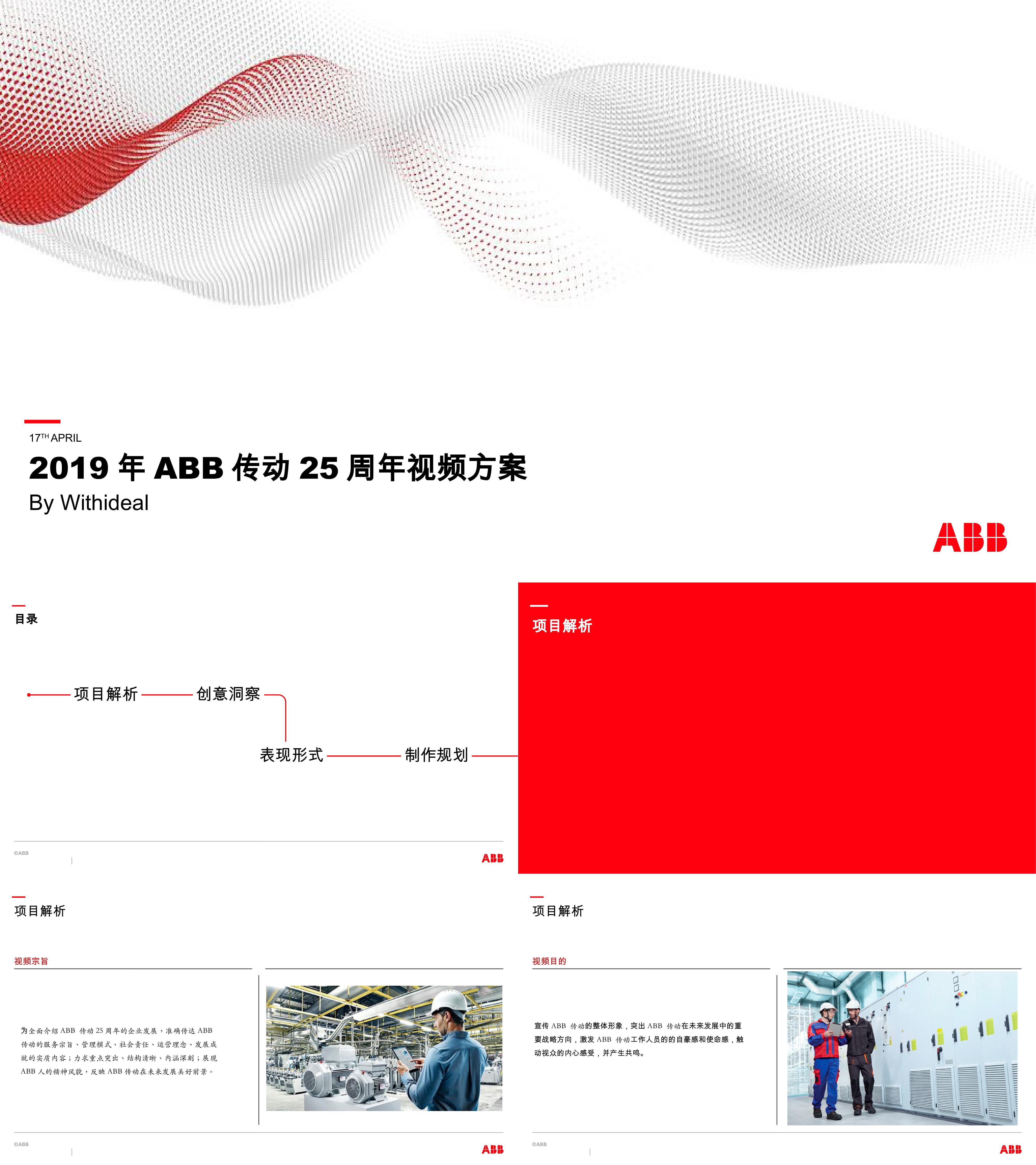 ABB传动25周年视频方案制造脚本