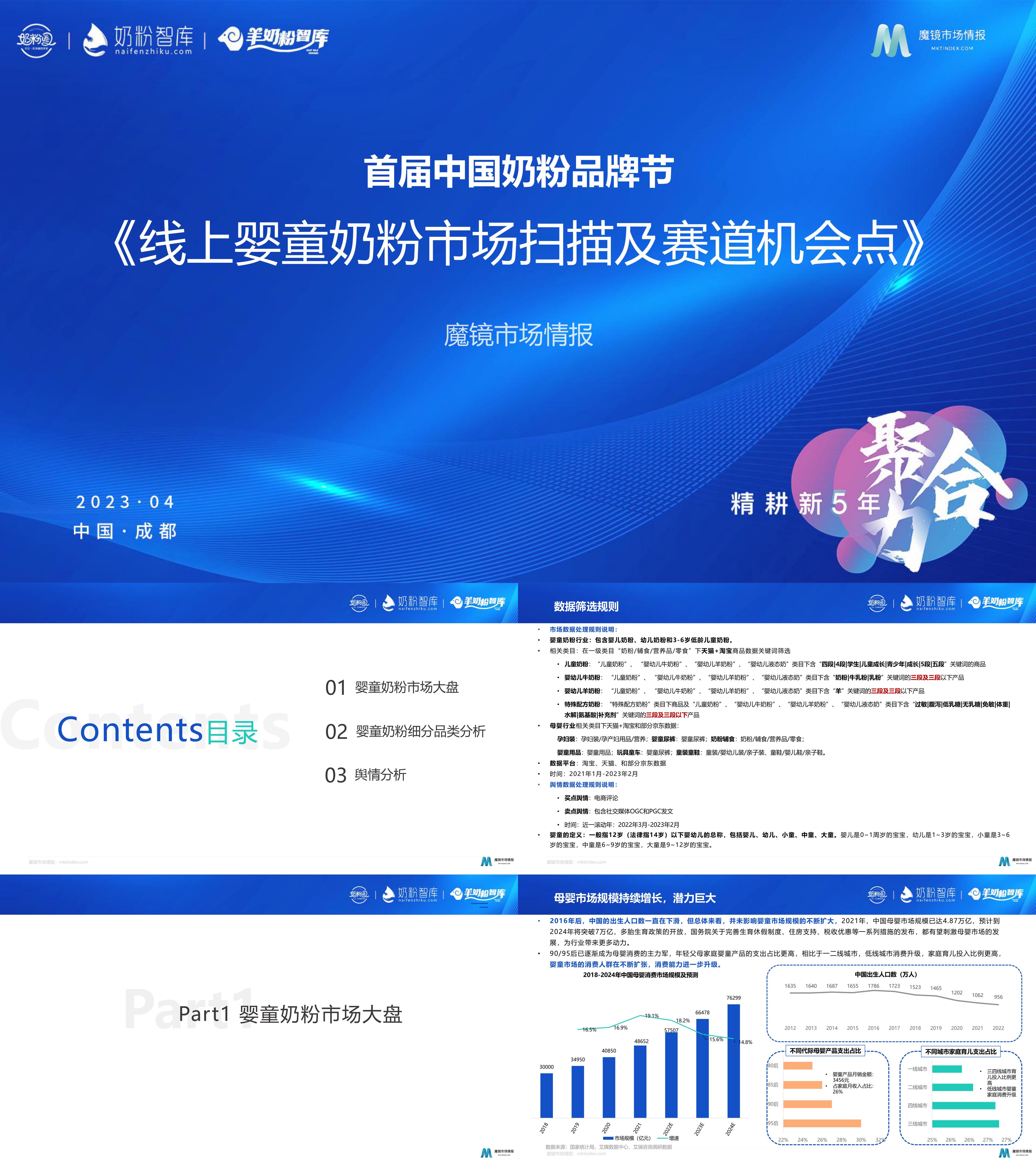 2023婴童奶粉市场扫描及赛道机会点魔镜市场情报