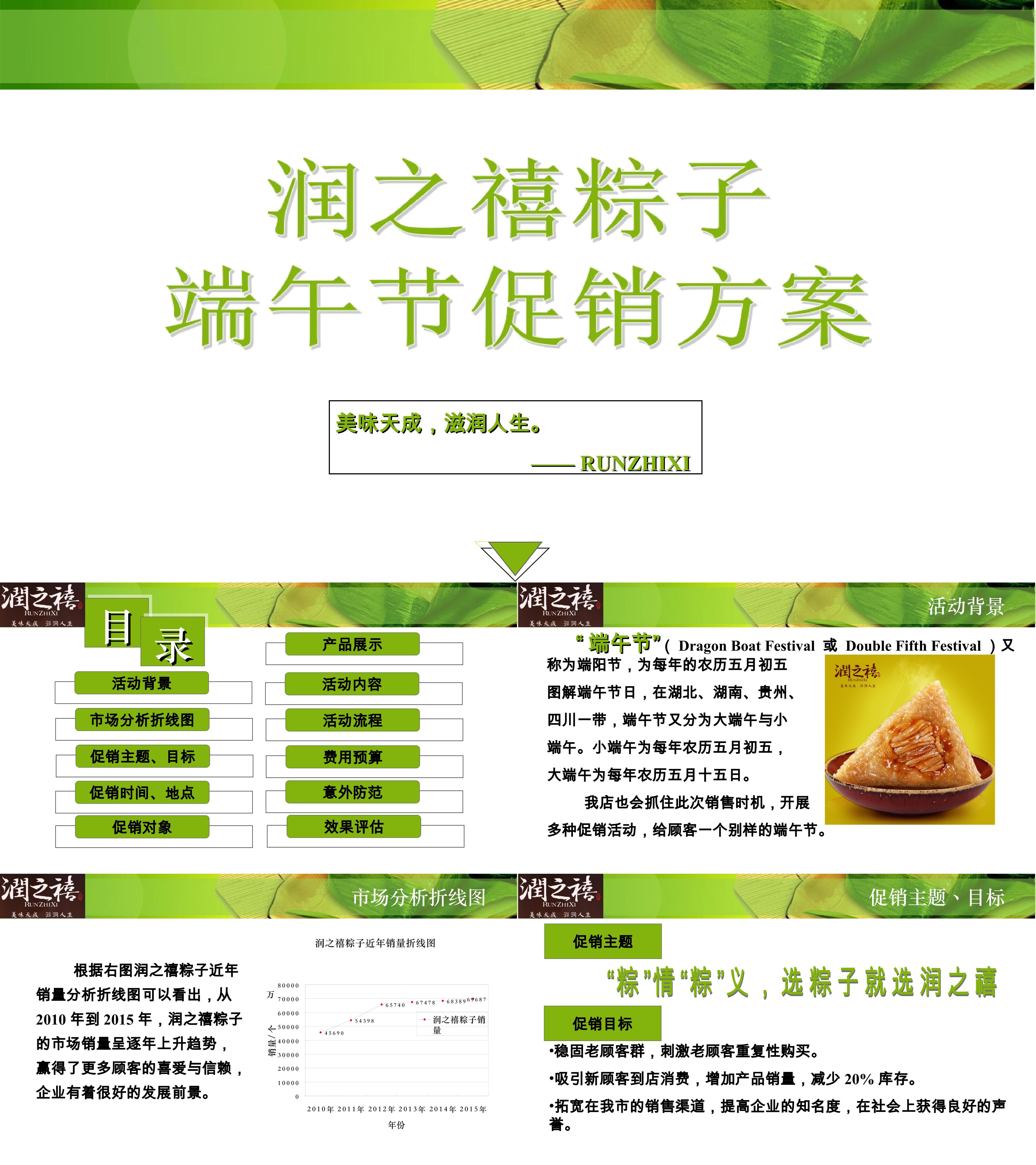 端午节润之禧粽子促销方案