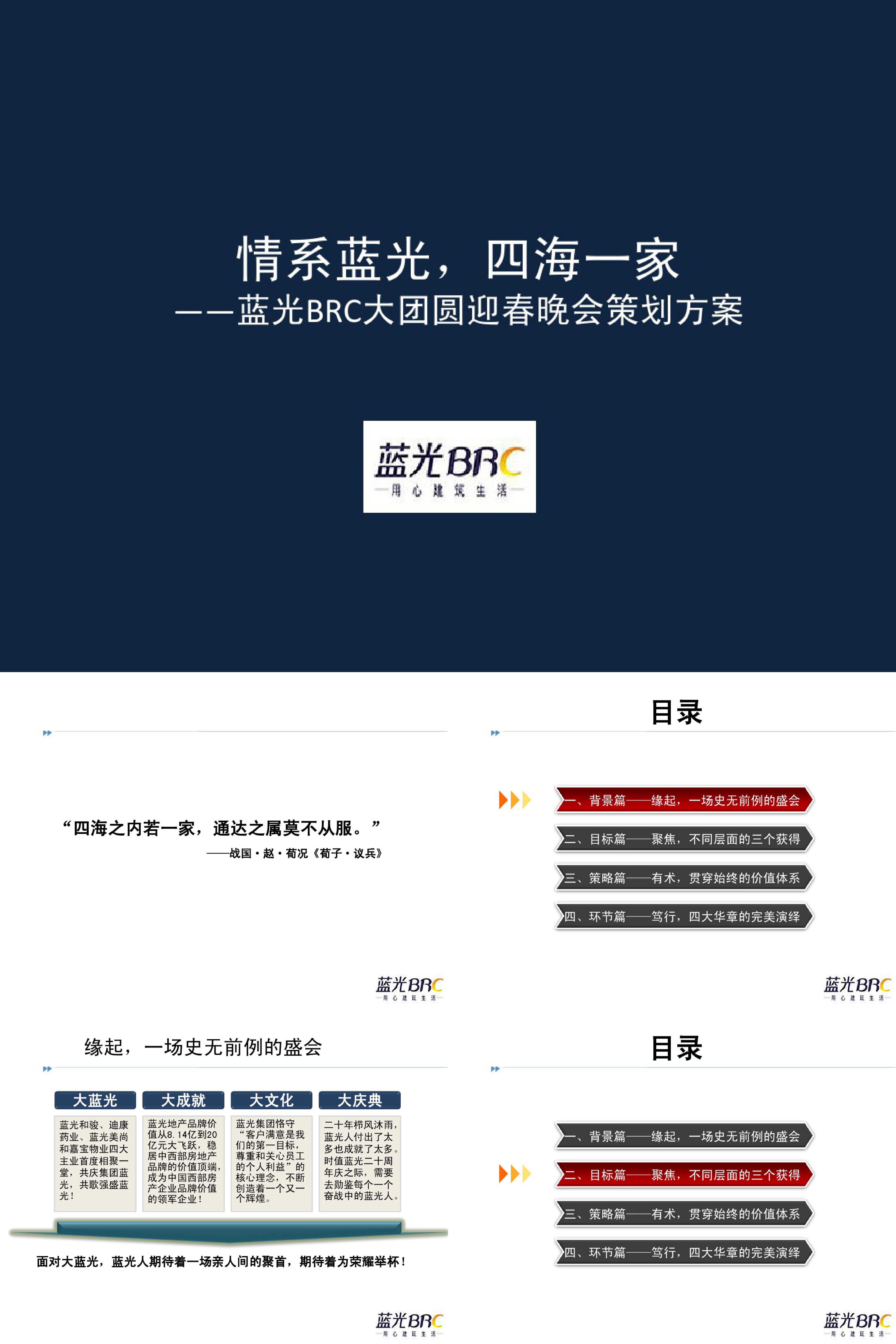 蓝光集团公司年会策划方案