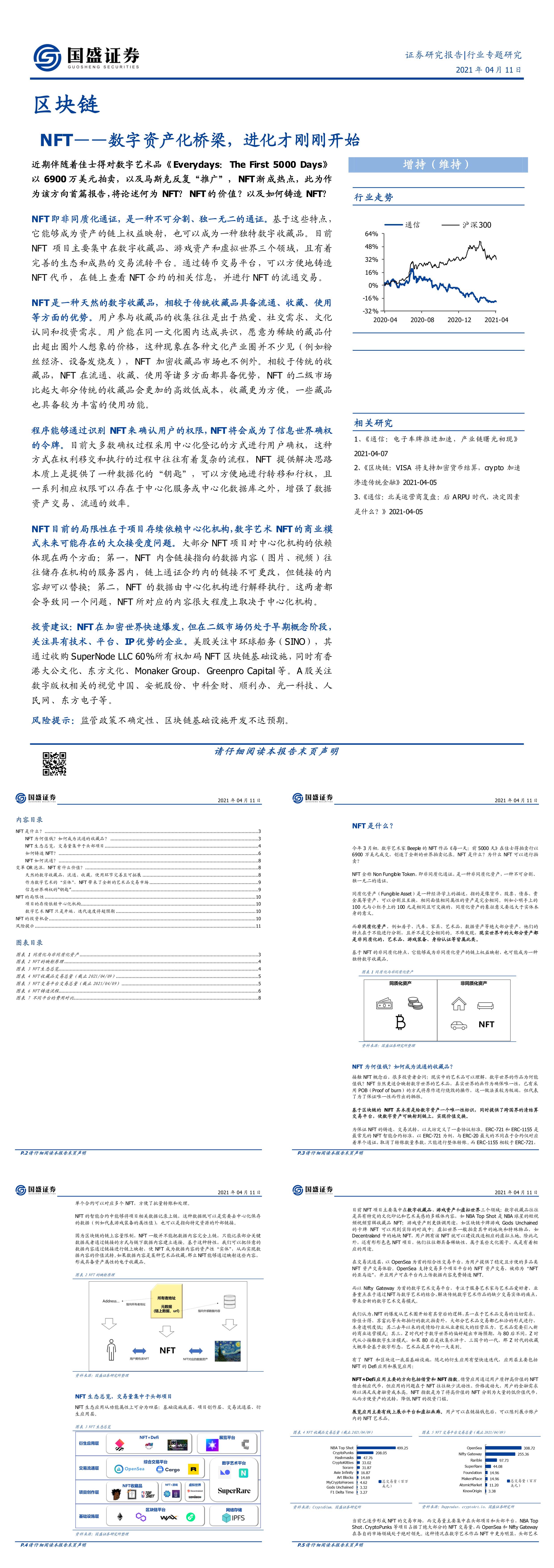 区块链行业专题研究NFT数字资产化桥梁进化才刚刚开始报告