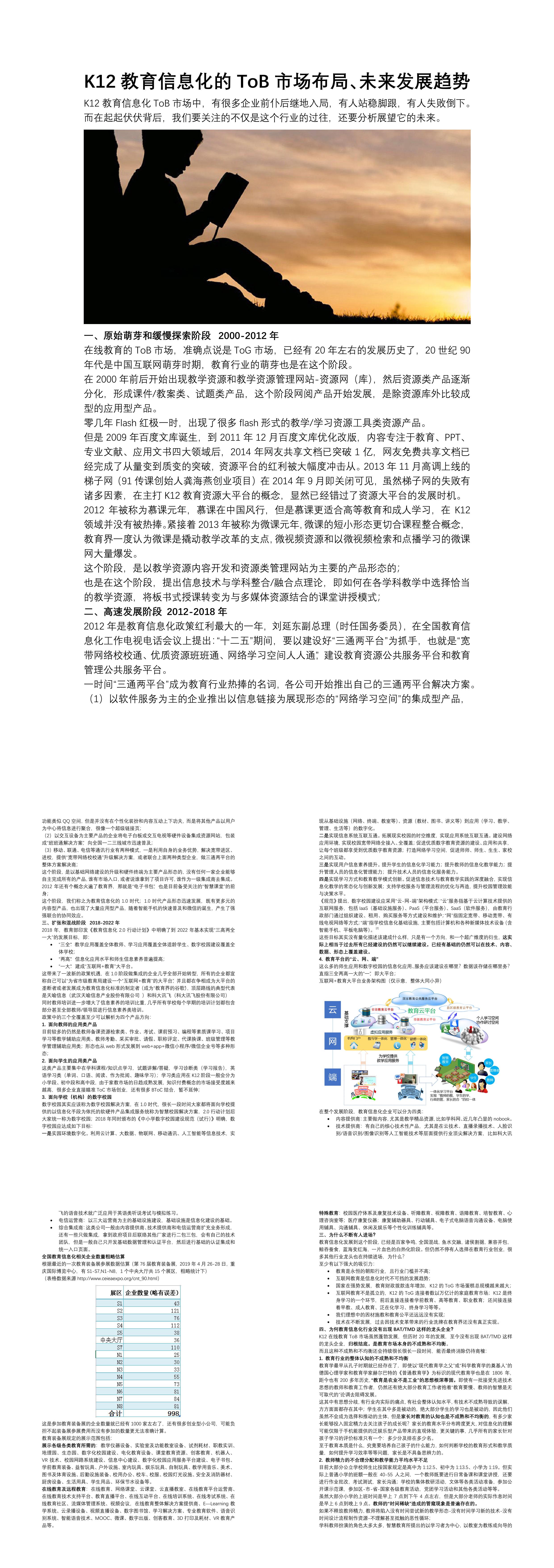 K12教育信息化的ToB市场布局未来发展趋势