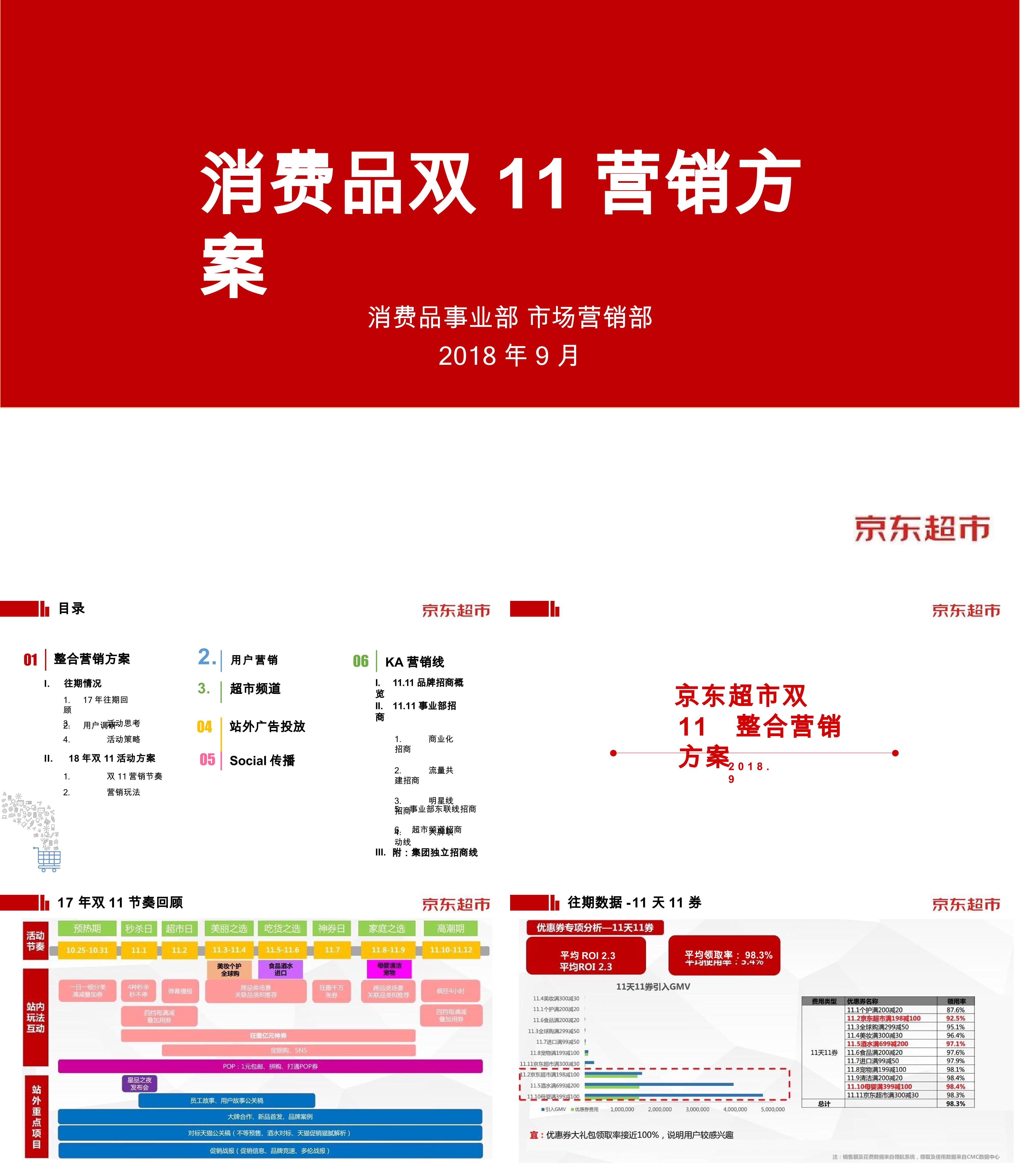 京东超市消费品双十一营销策略社会化整合营销传播方案