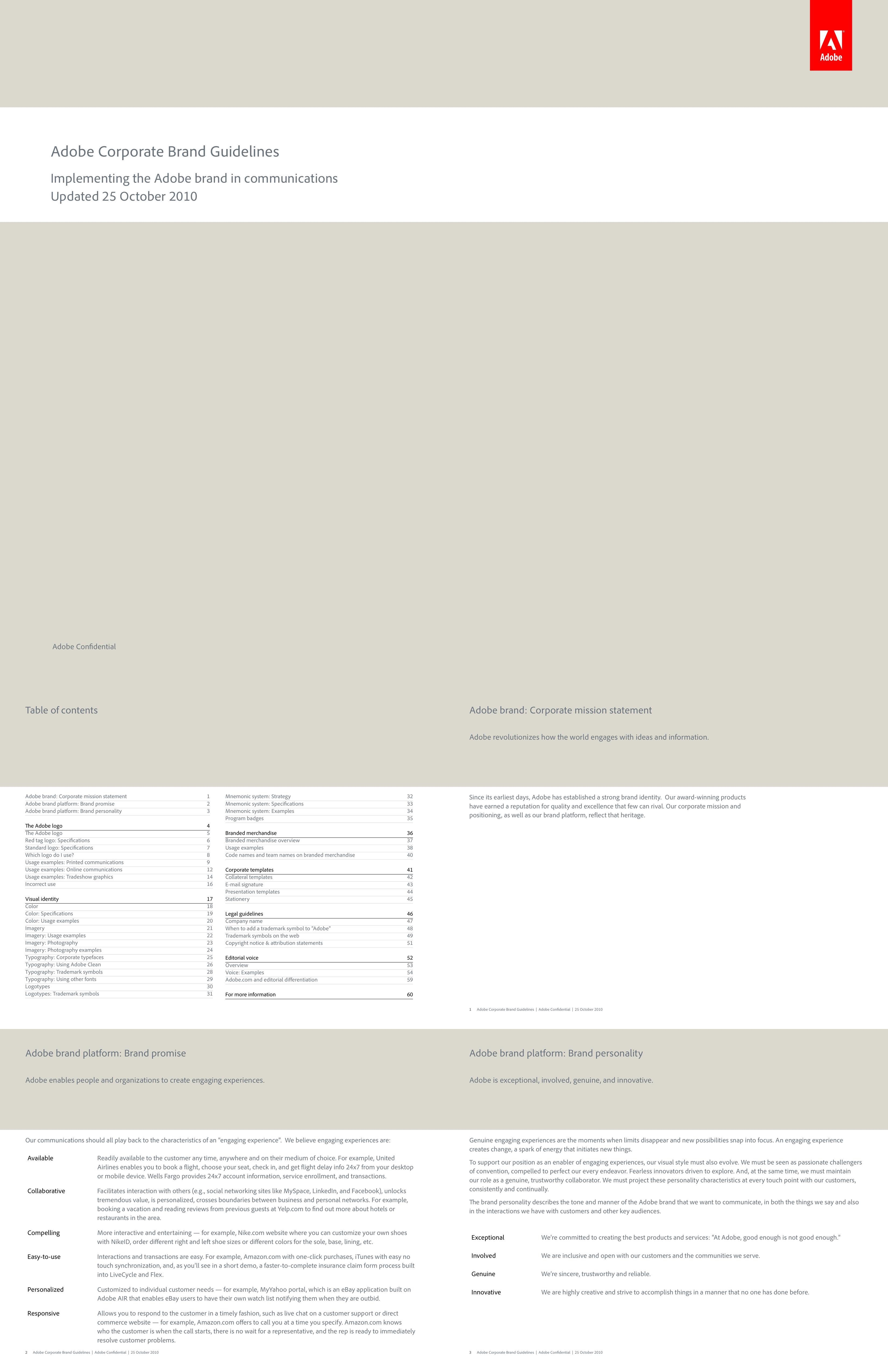 ADOBE corporate brand guidelines